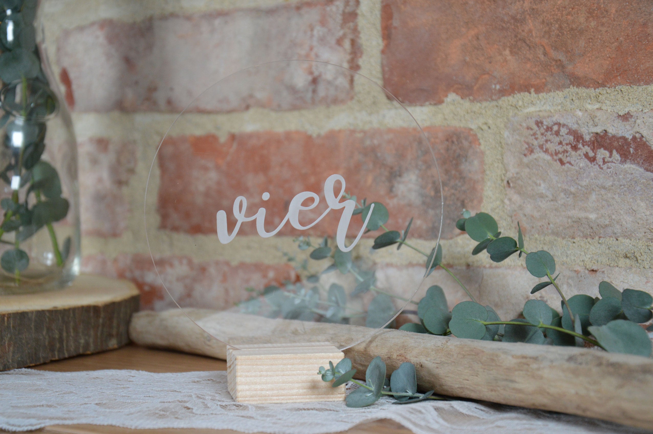 Acryl Tischnummern - Kreis