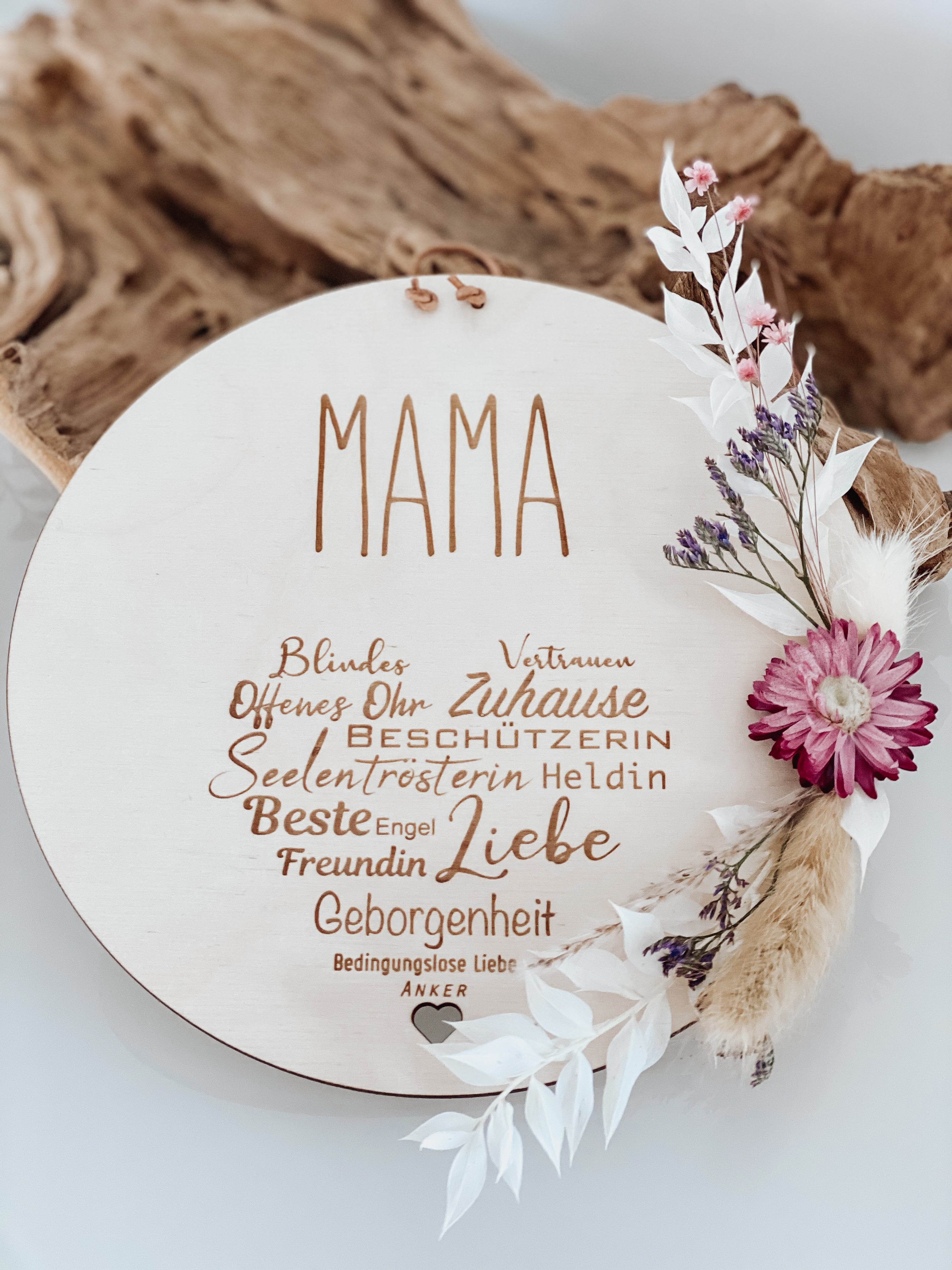 Naturholzschild Definition: "MAMA", "PAPA", "OMA", "OPA"