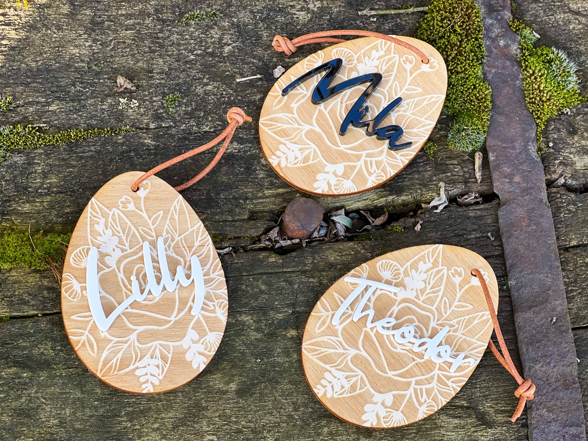 Osterkörbchen mit personalisiertem 3D Ei - Anhänger