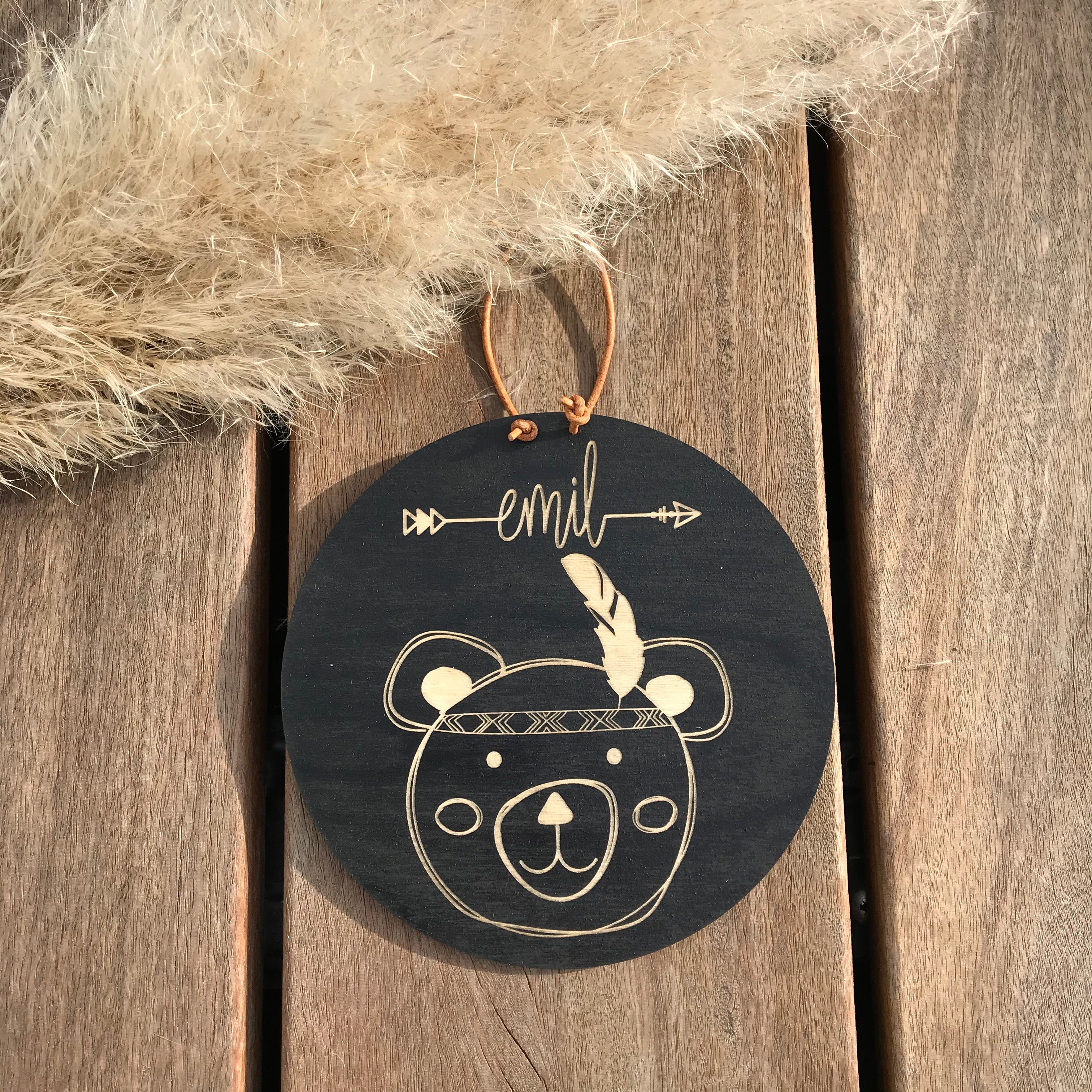 Holzschild Kindermotive mit Name
