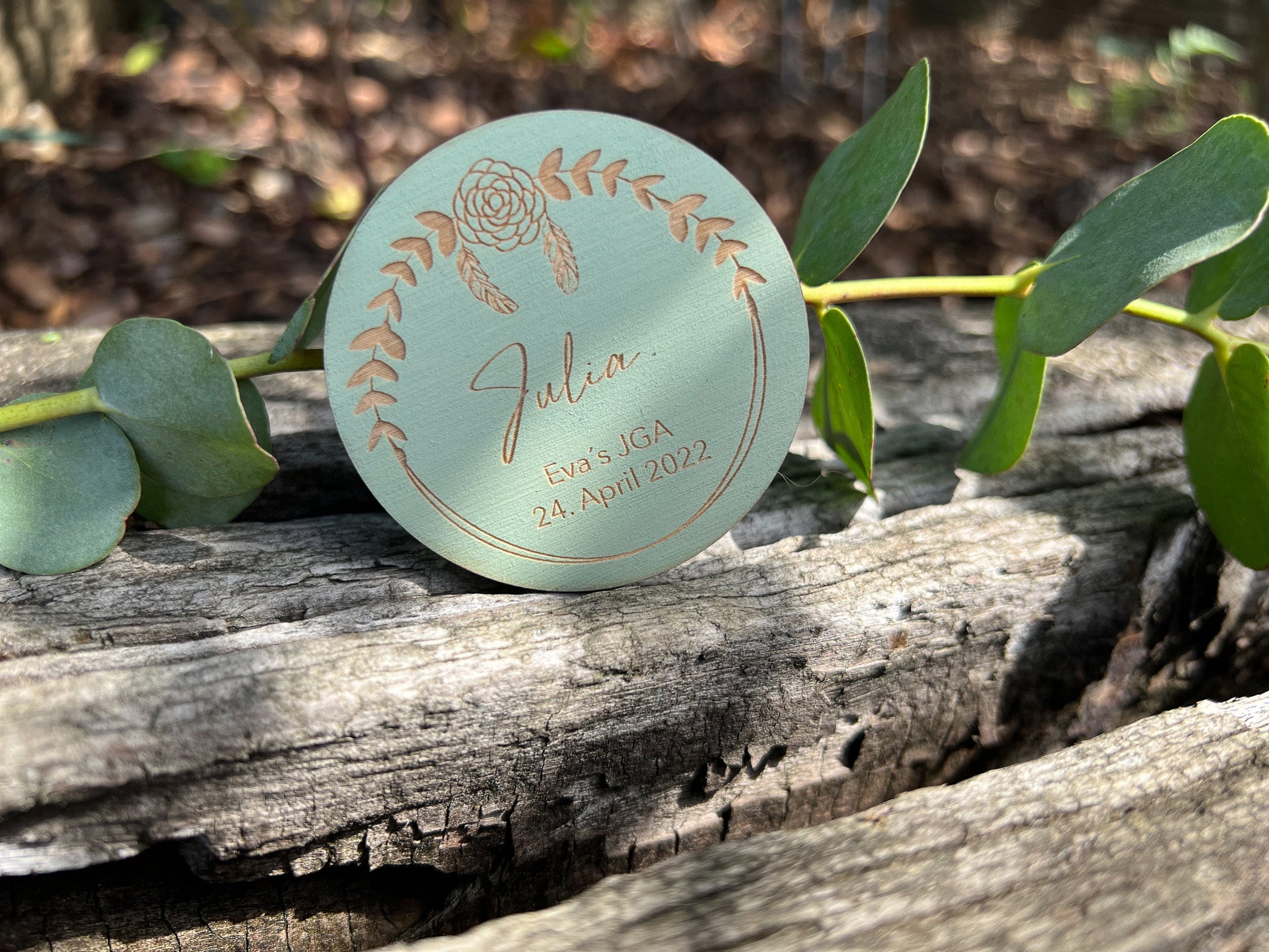 JGA Button / Buttons Holz