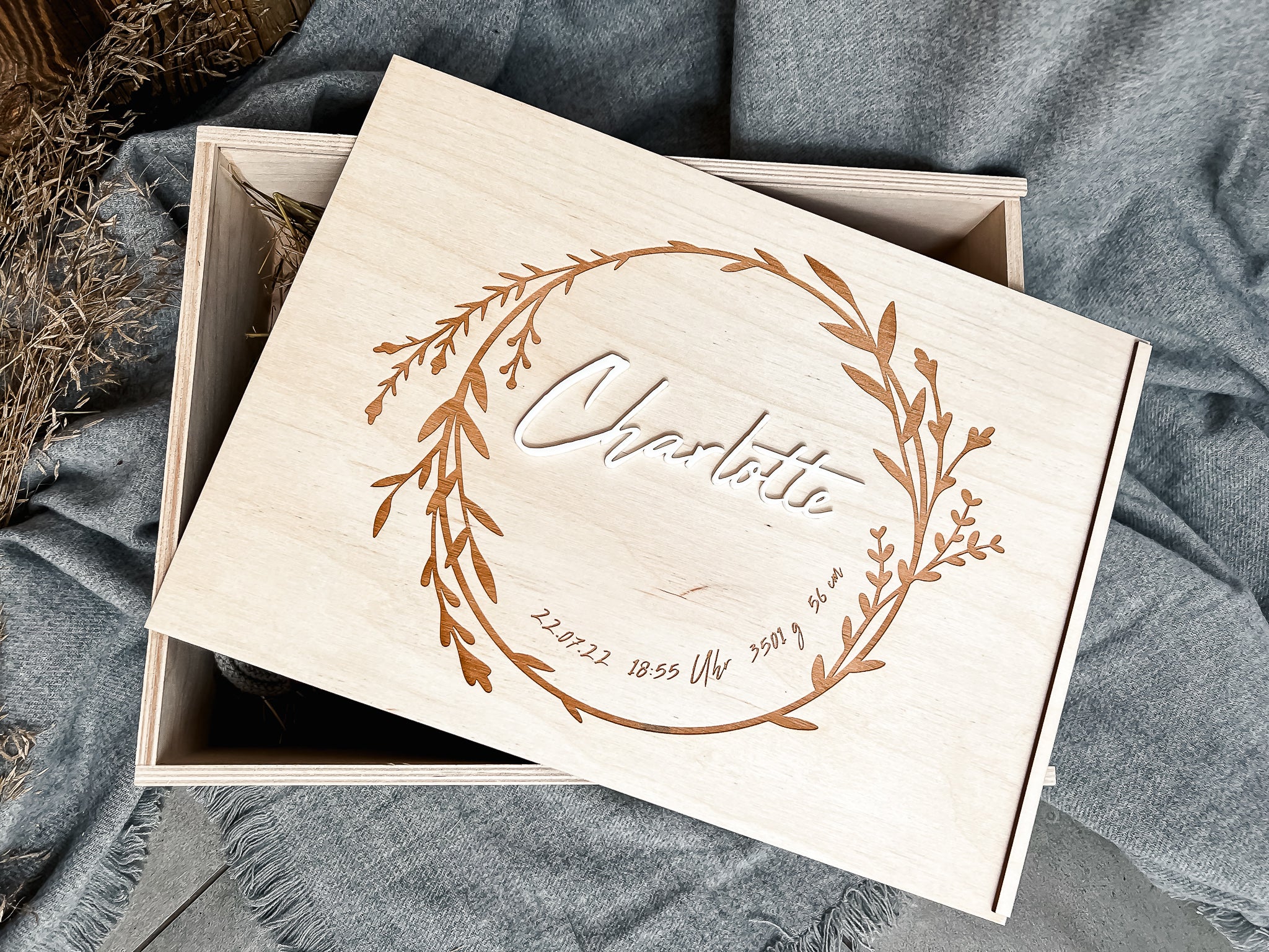 Erinnerungskiste Blumenkranz