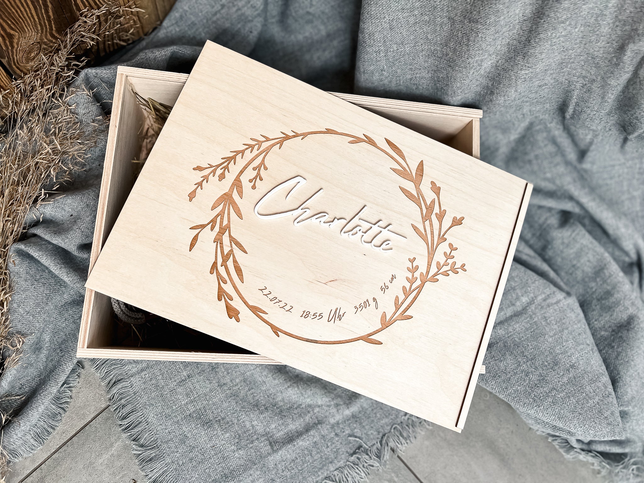 Erinnerungskiste Blumenkranz