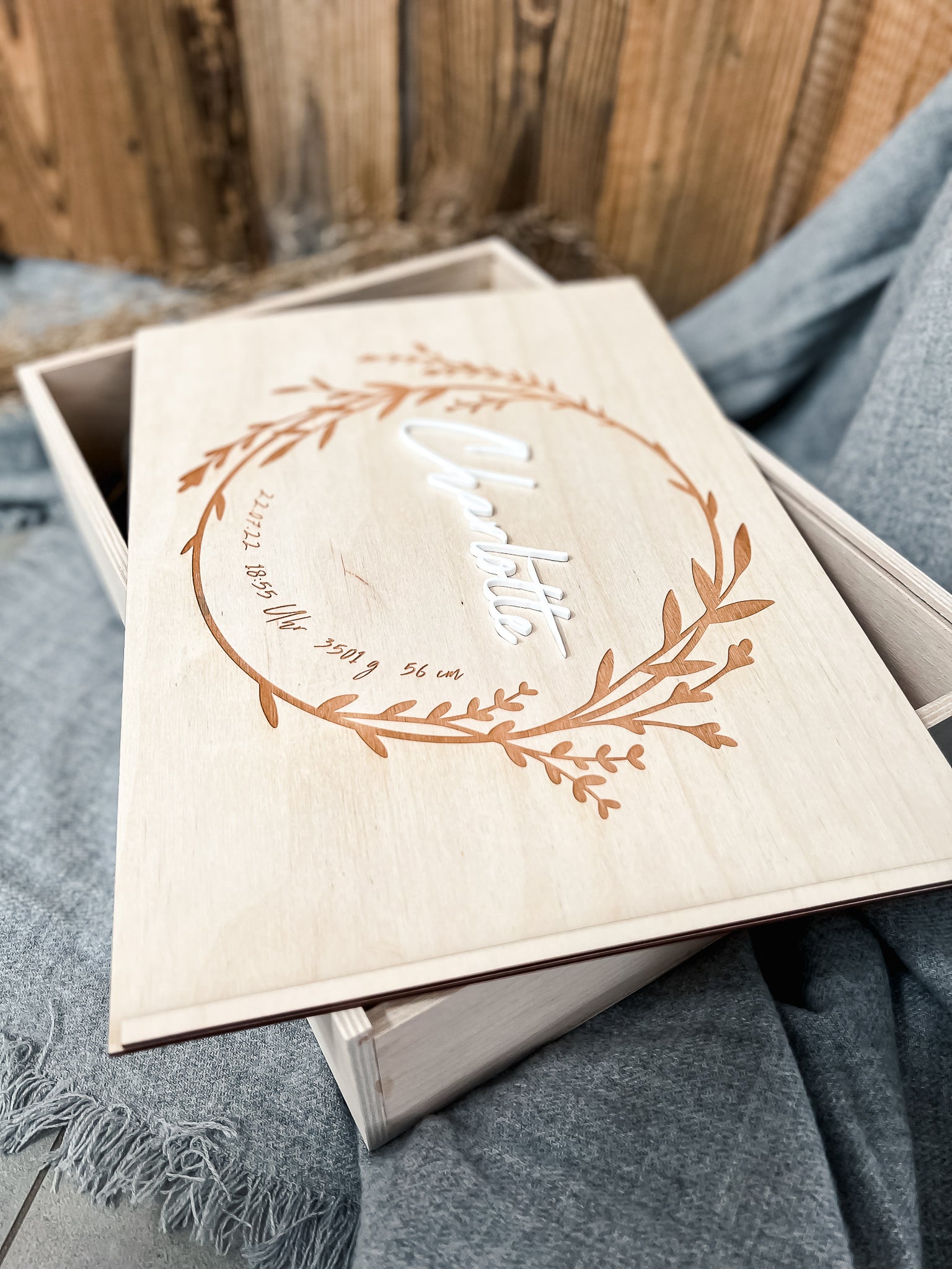 Erinnerungskiste Blumenkranz