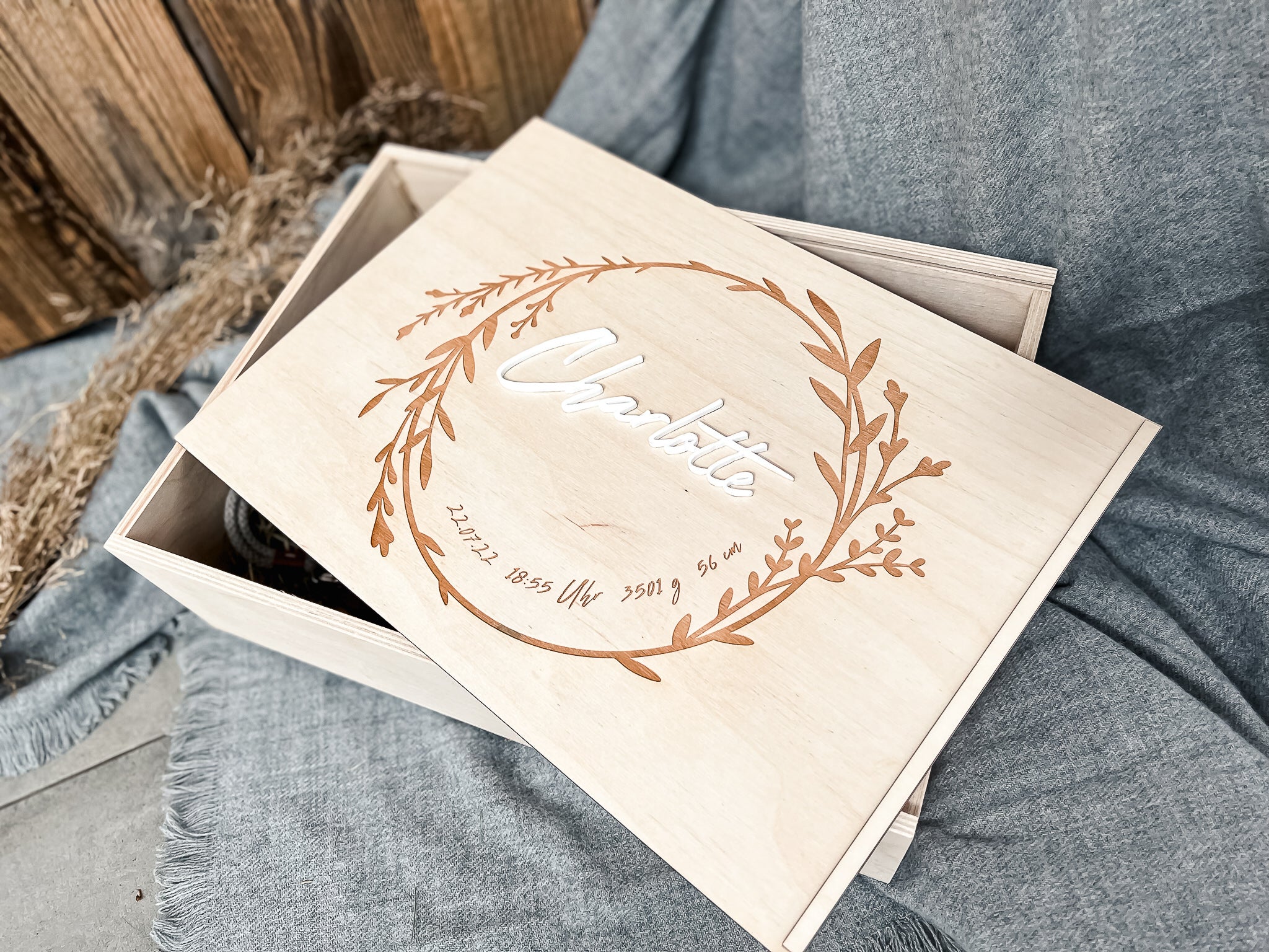 Erinnerungskiste Blumenkranz