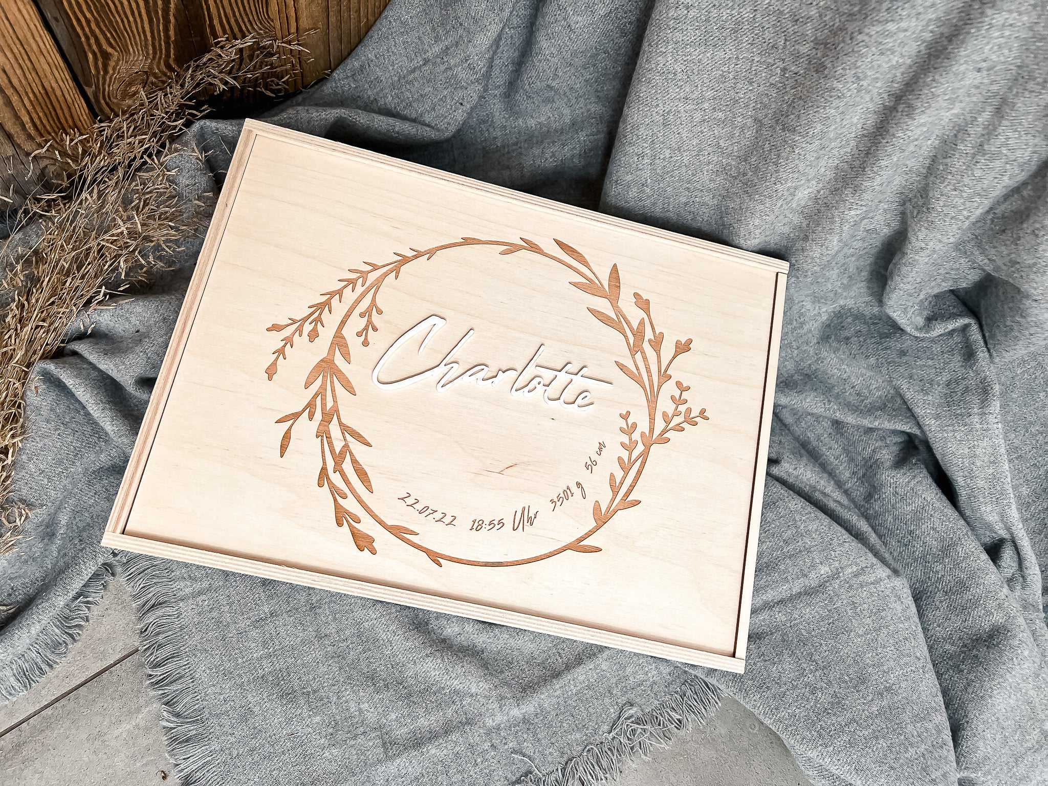 Erinnerungskiste Blumenkranz