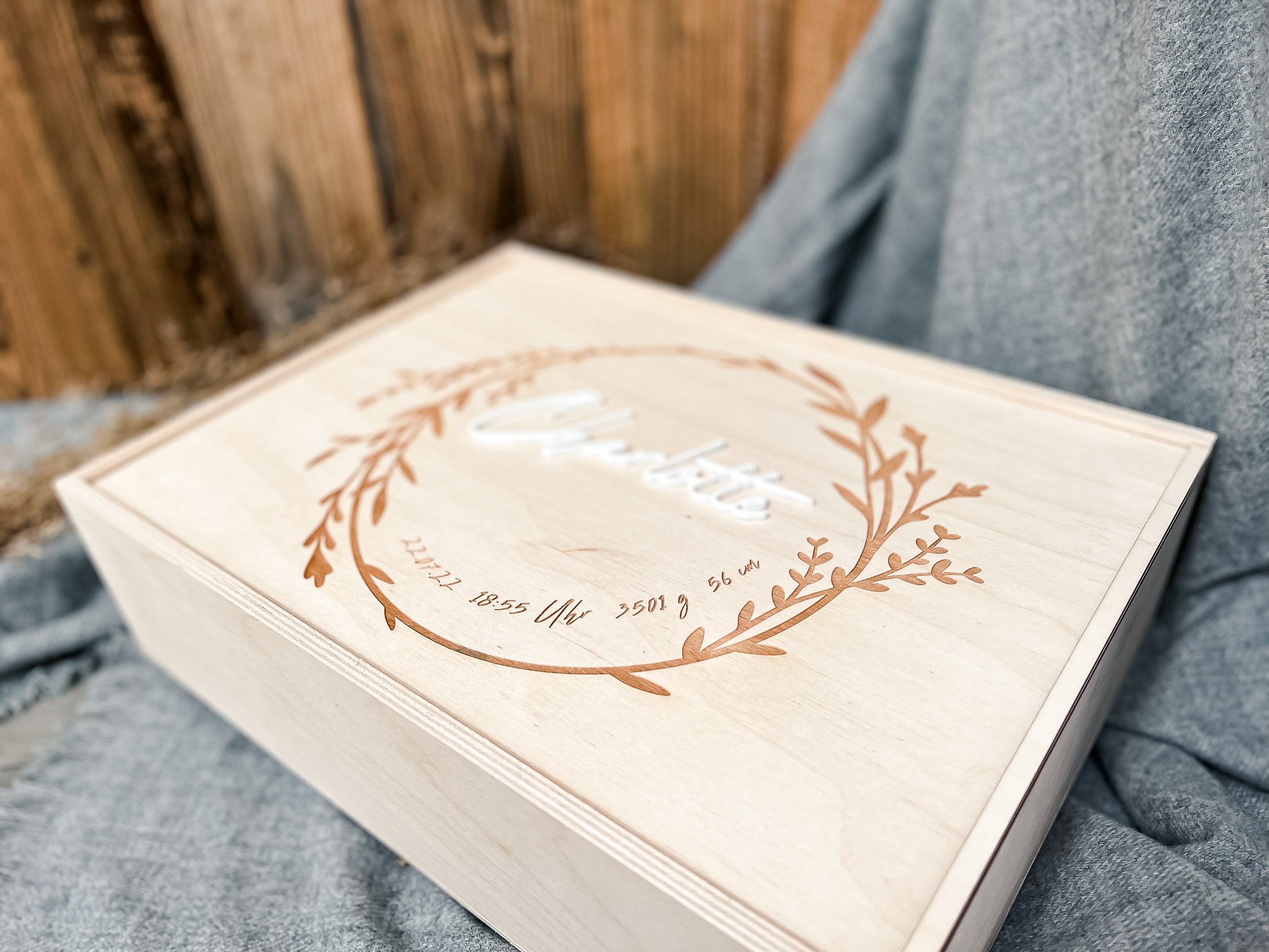 Erinnerungskiste Blumenkranz