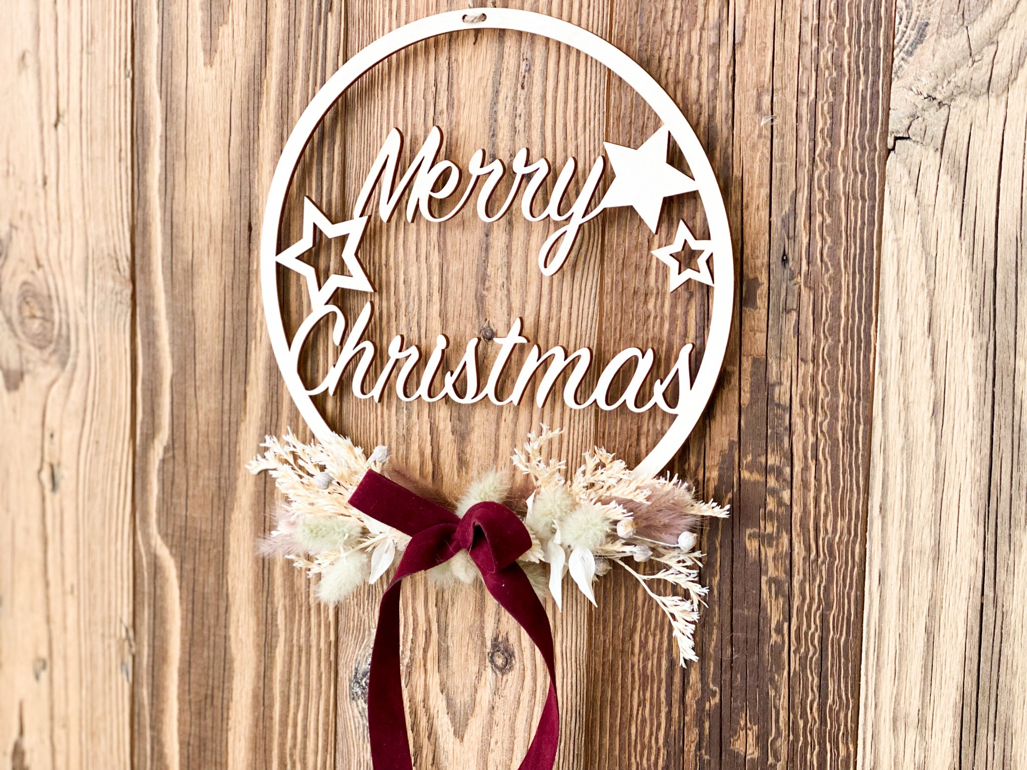 Flowerhoop "Merry Christmas"