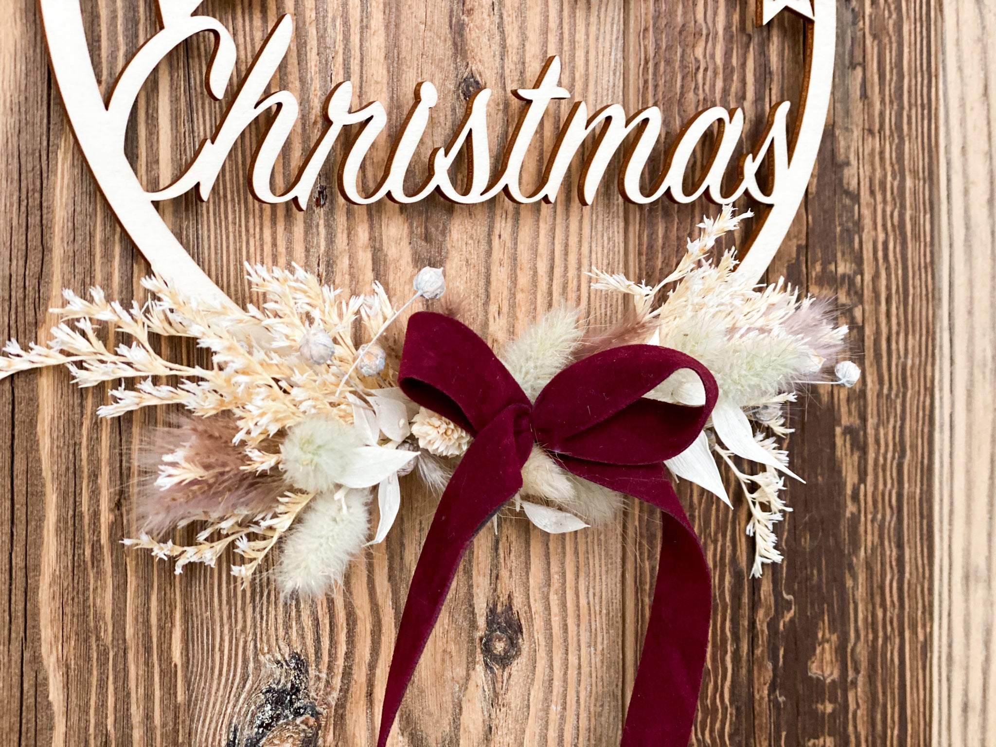 Flowerhoop "Merry Christmas"