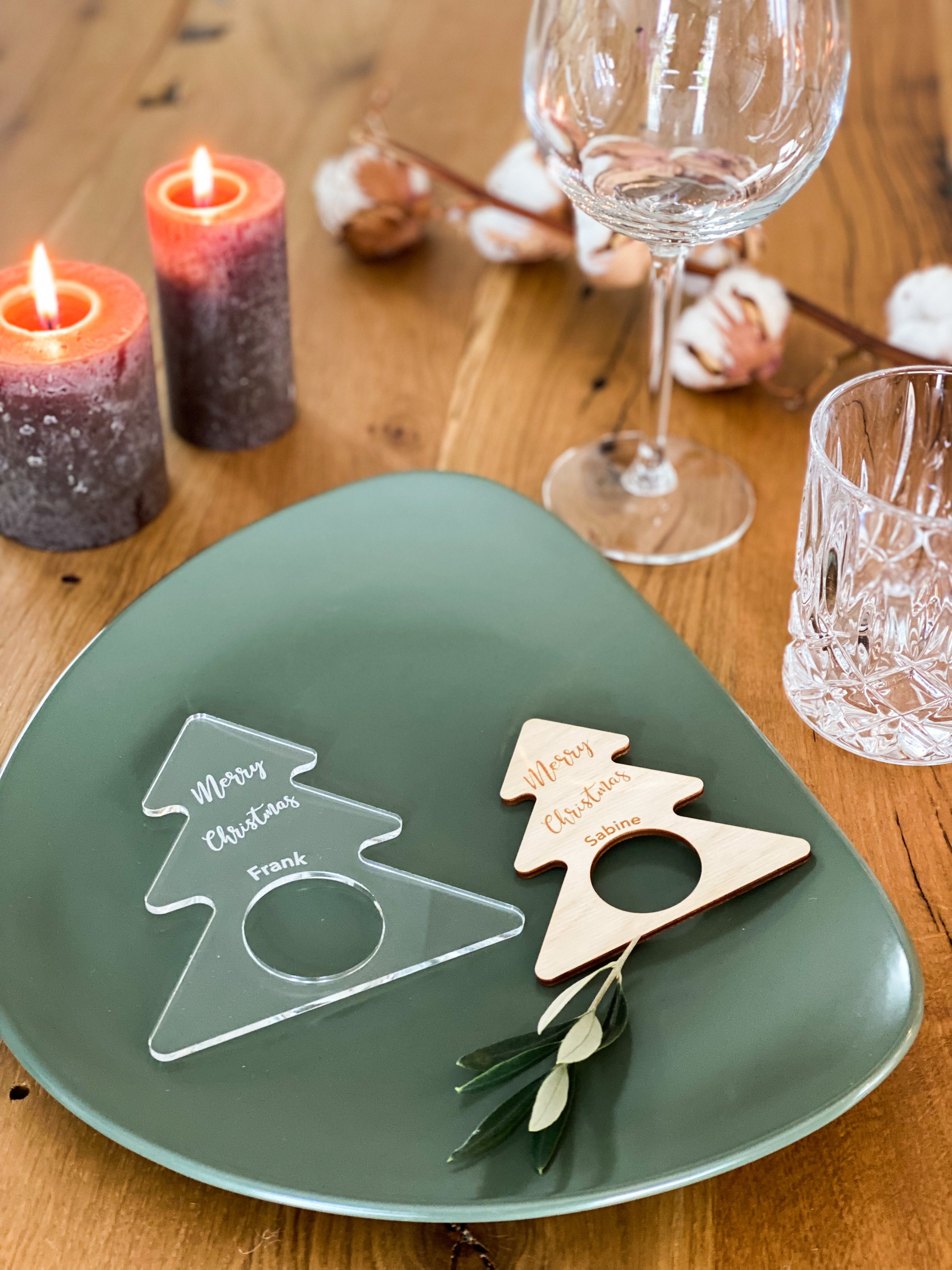 Personalisierbarer Servietten Ring für Papier-oder Stoffservietten- Weihnachten