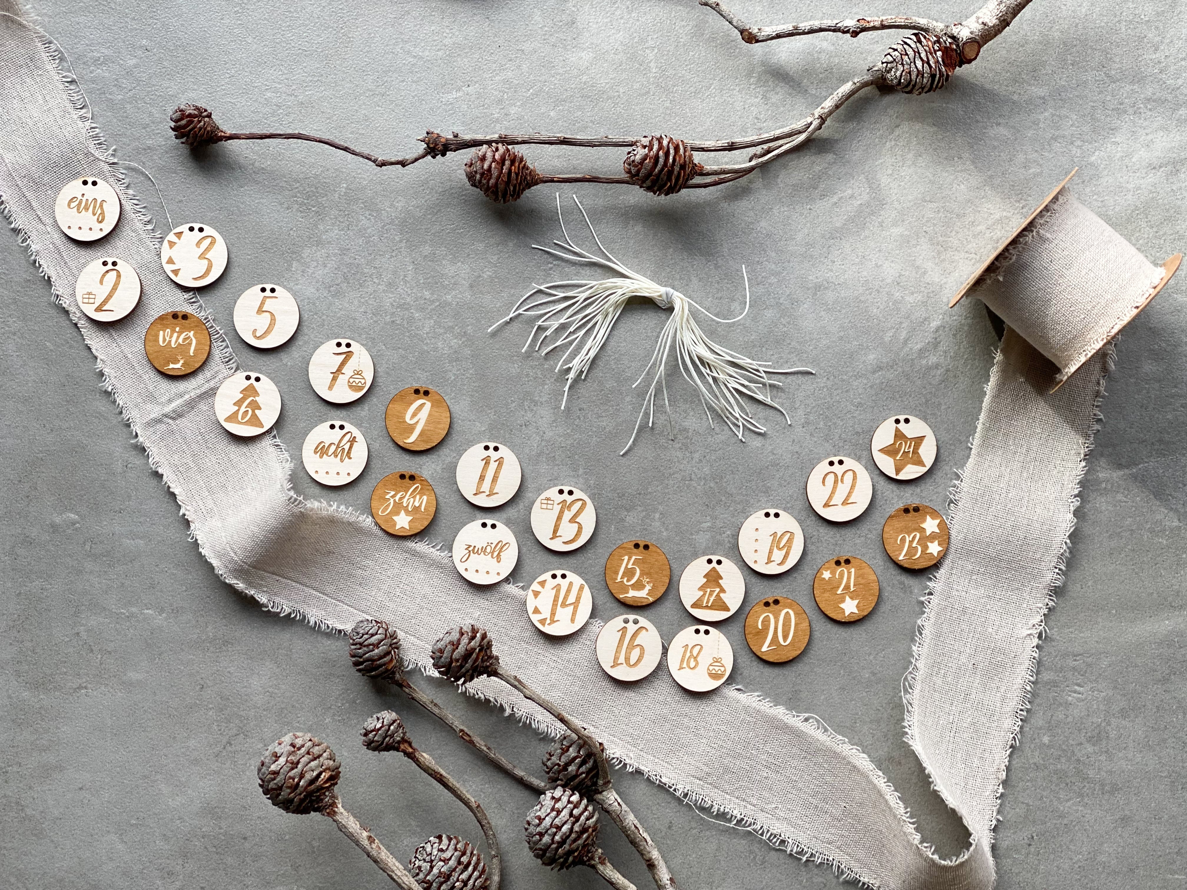 Personalisierter 3D Stern Adventskalender