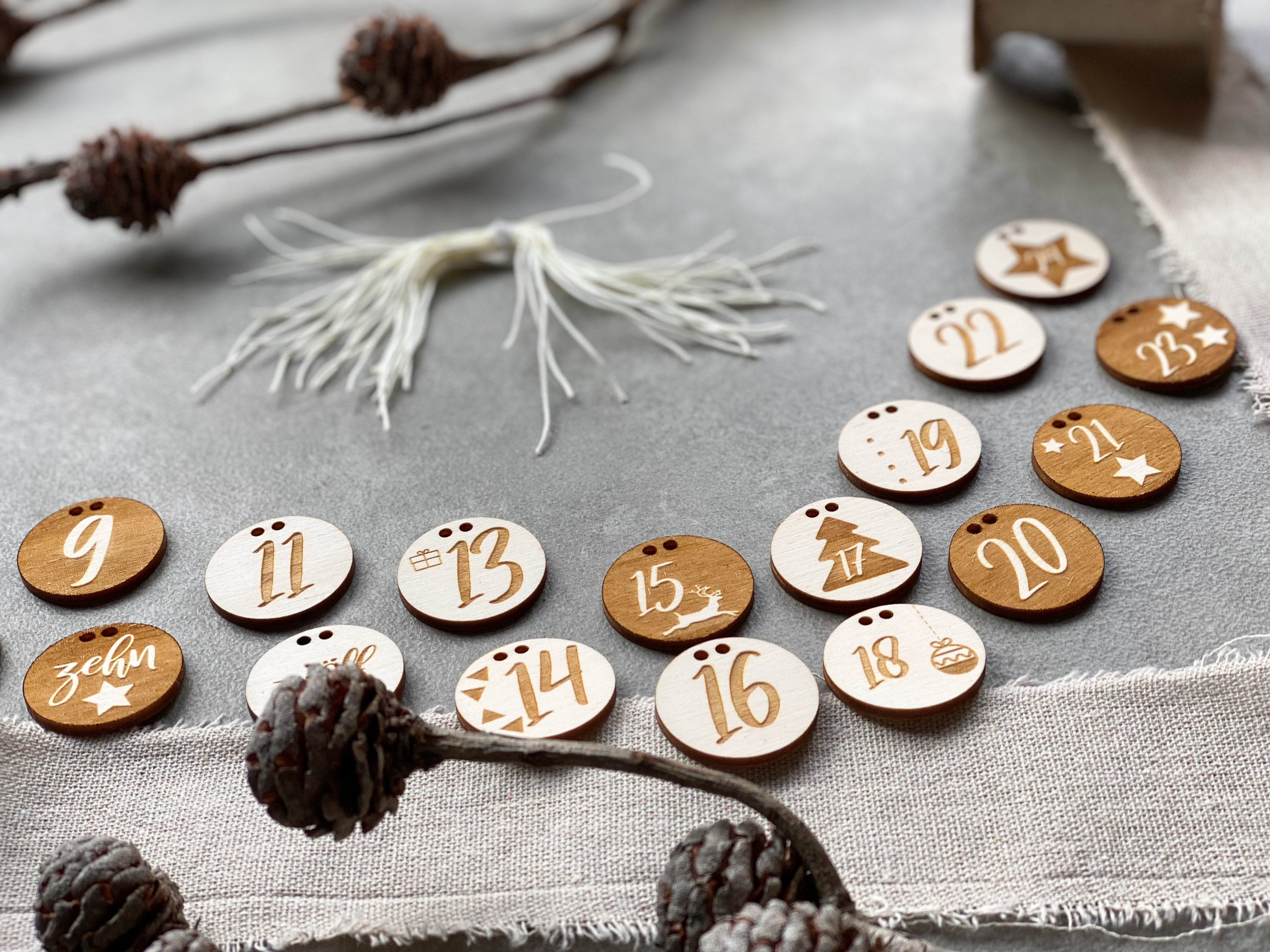 Personalisierter 3D Stern Adventskalender