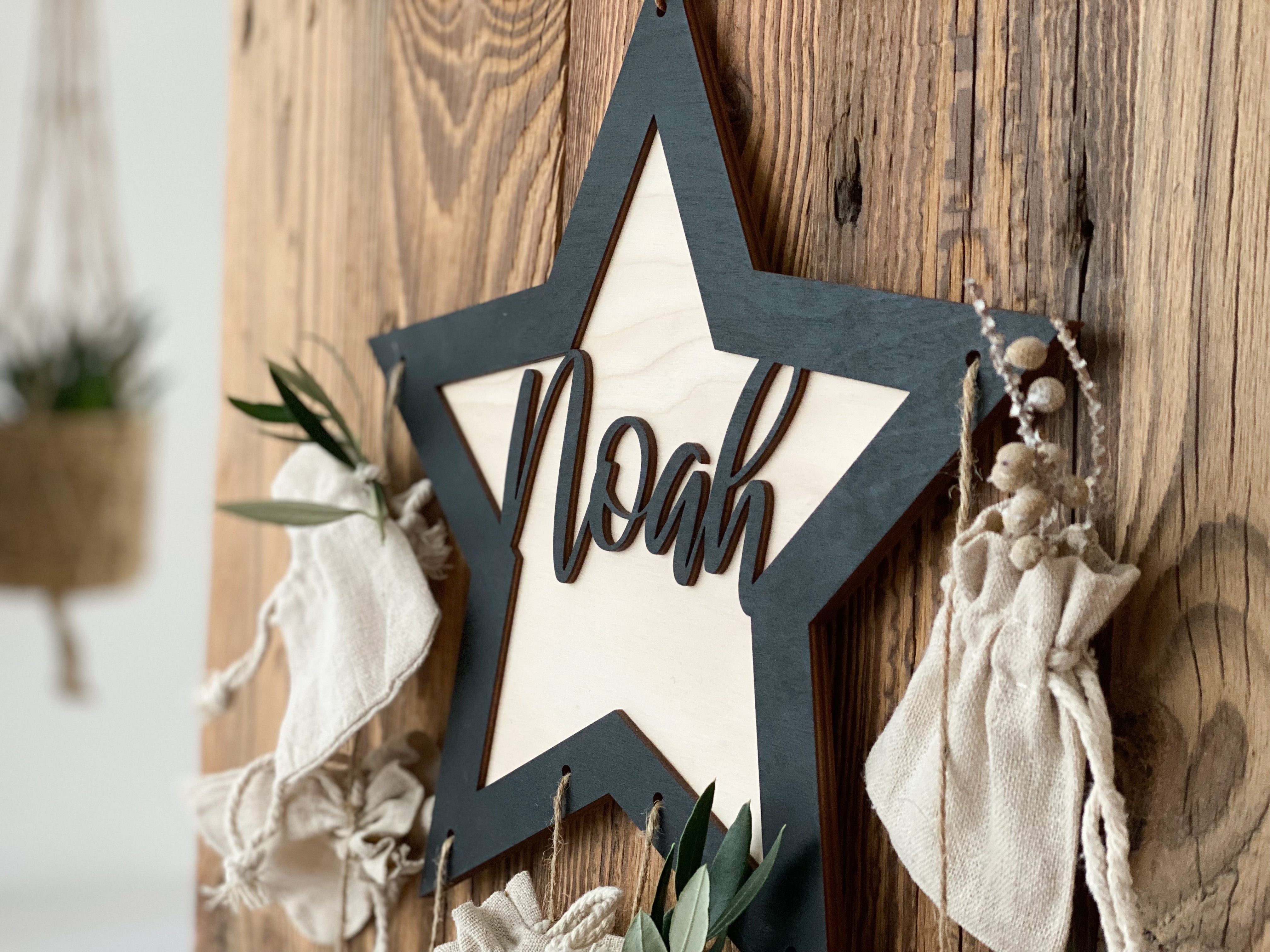 Personalisierter 3D Stern Adventskalender