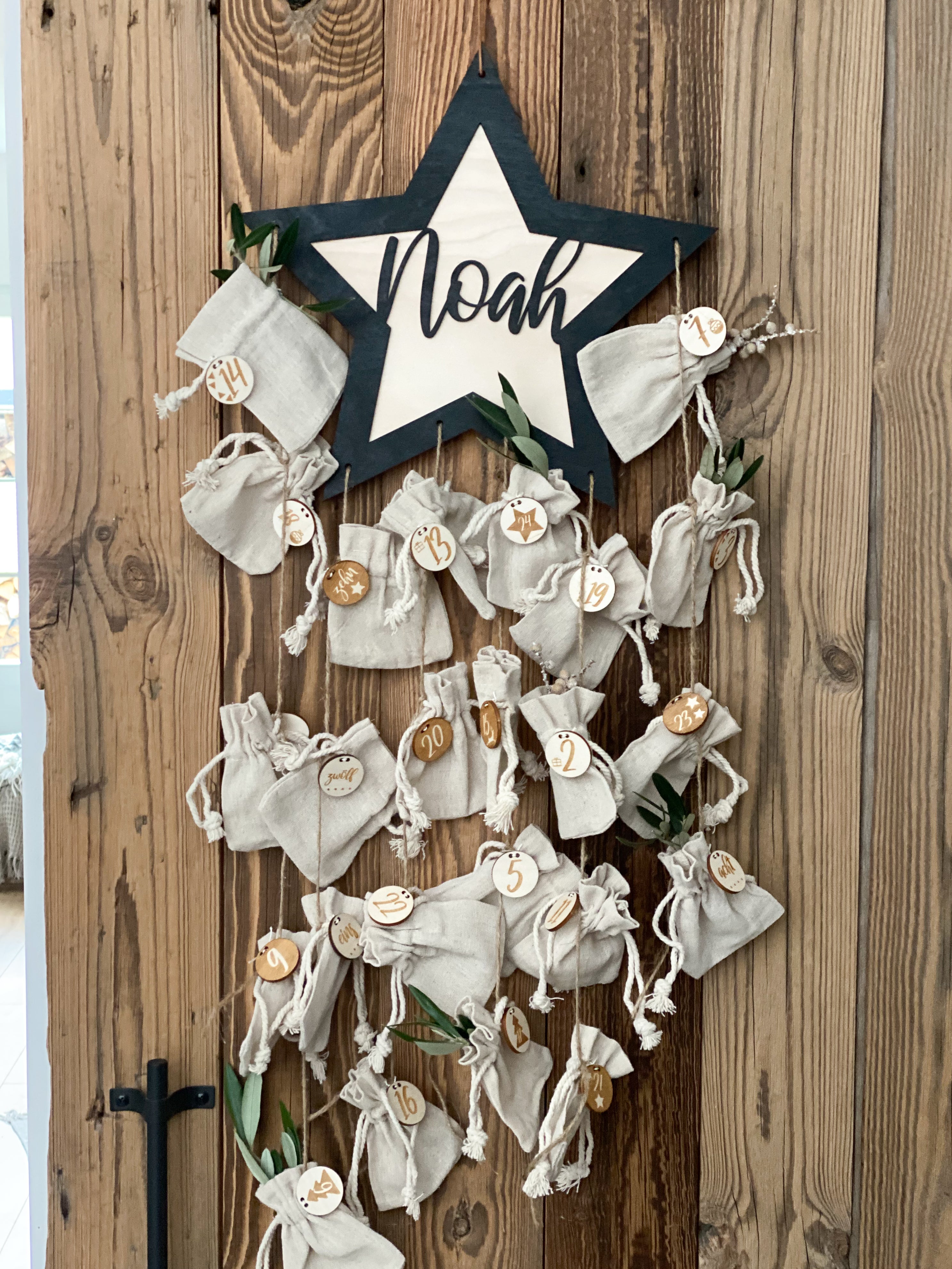 Personalisierter 3D Stern Adventskalender