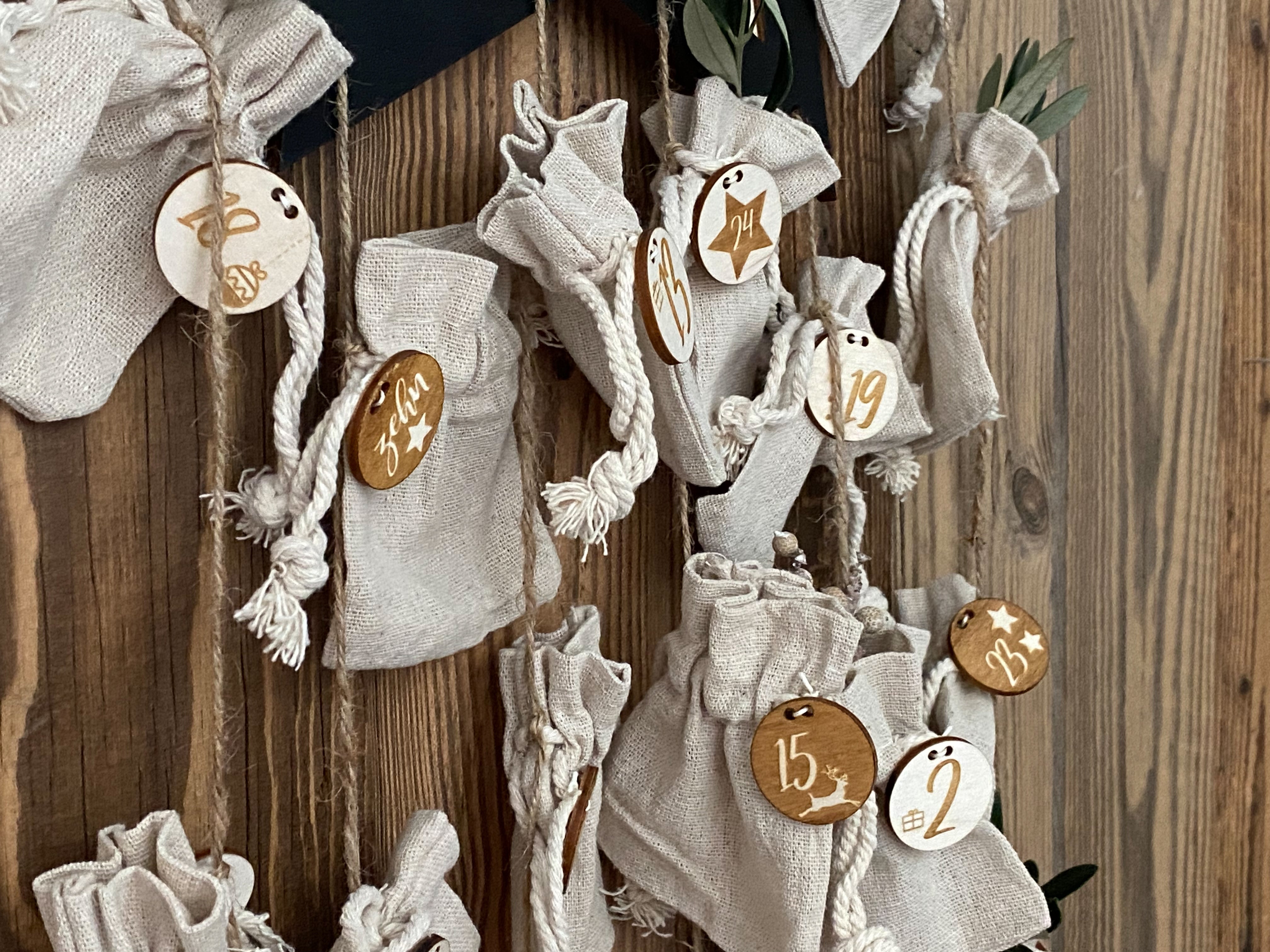 Personalisierter 3D Stern Adventskalender