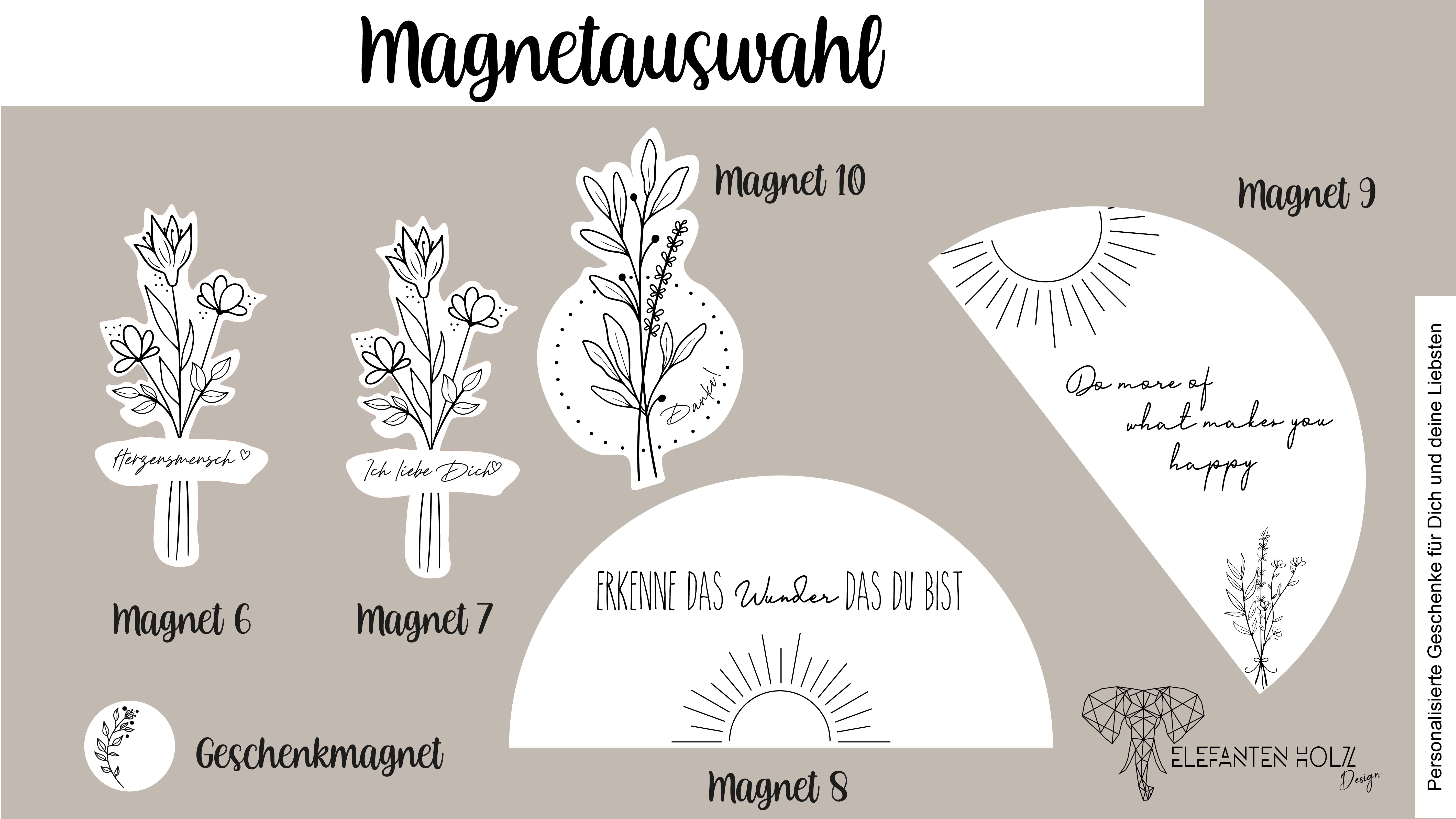 Flowerhoop mit Dekomagneten