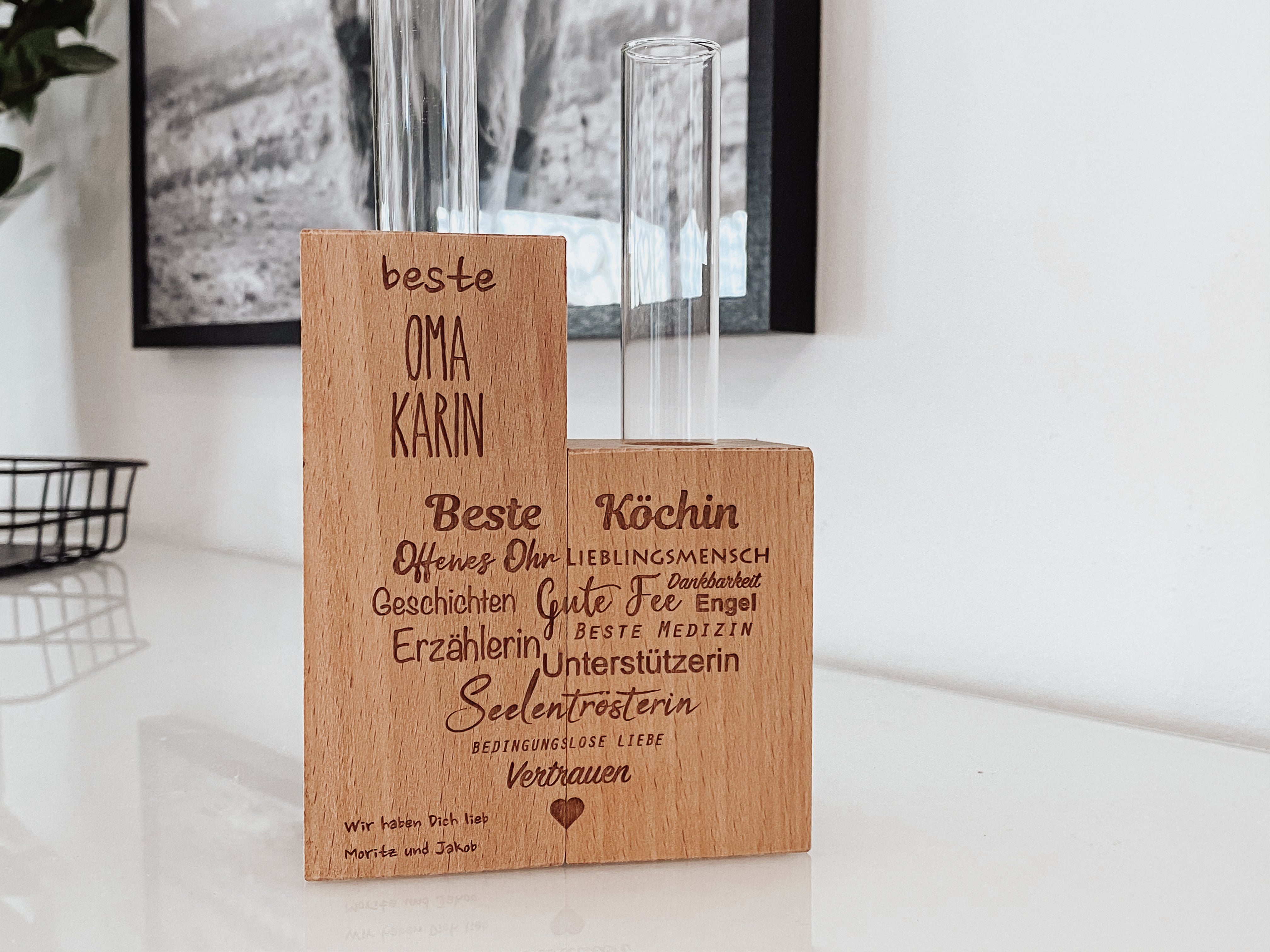 Blumenvase "beste Oma"