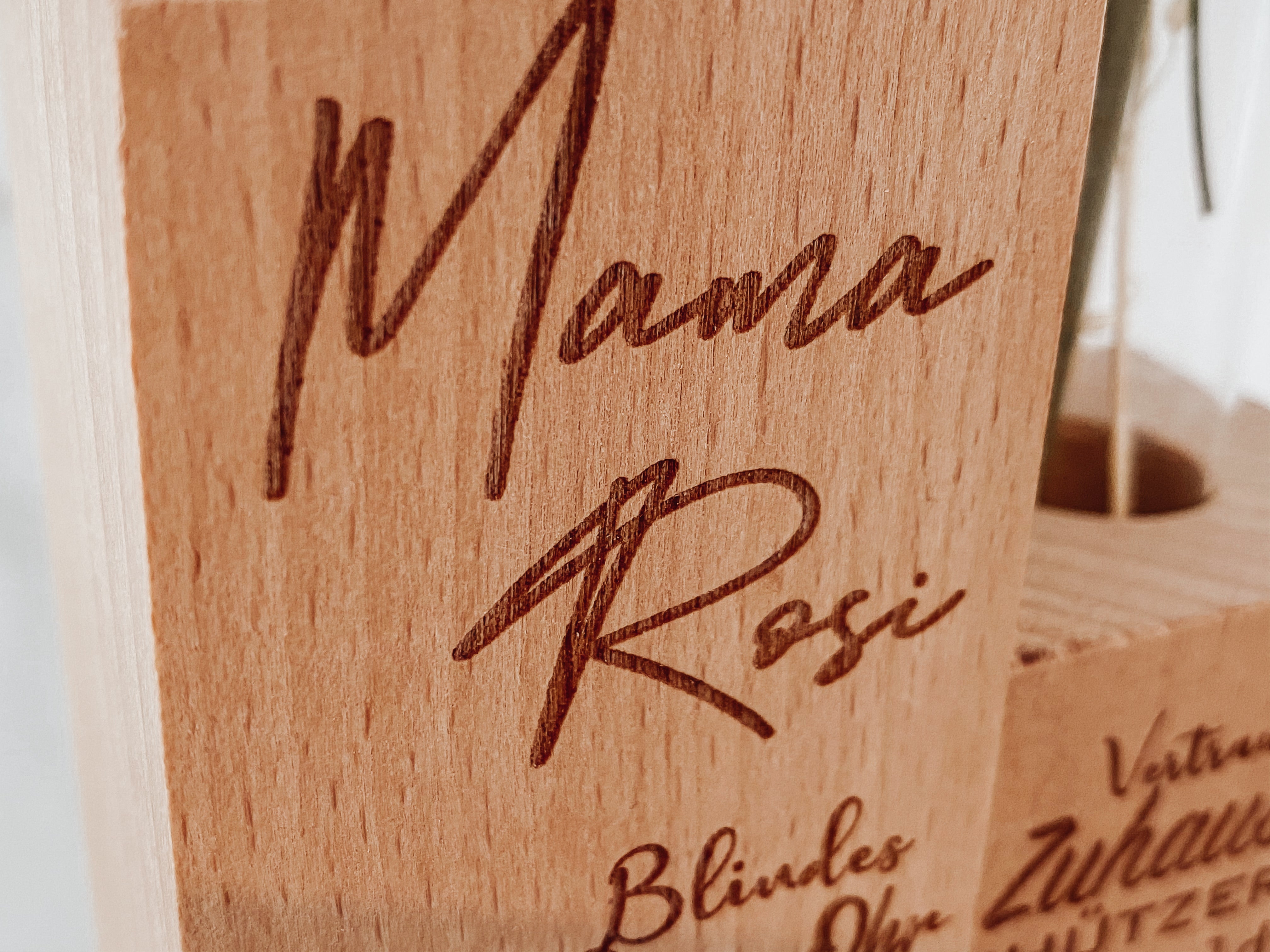 Blumenvase "Mama mit Name"