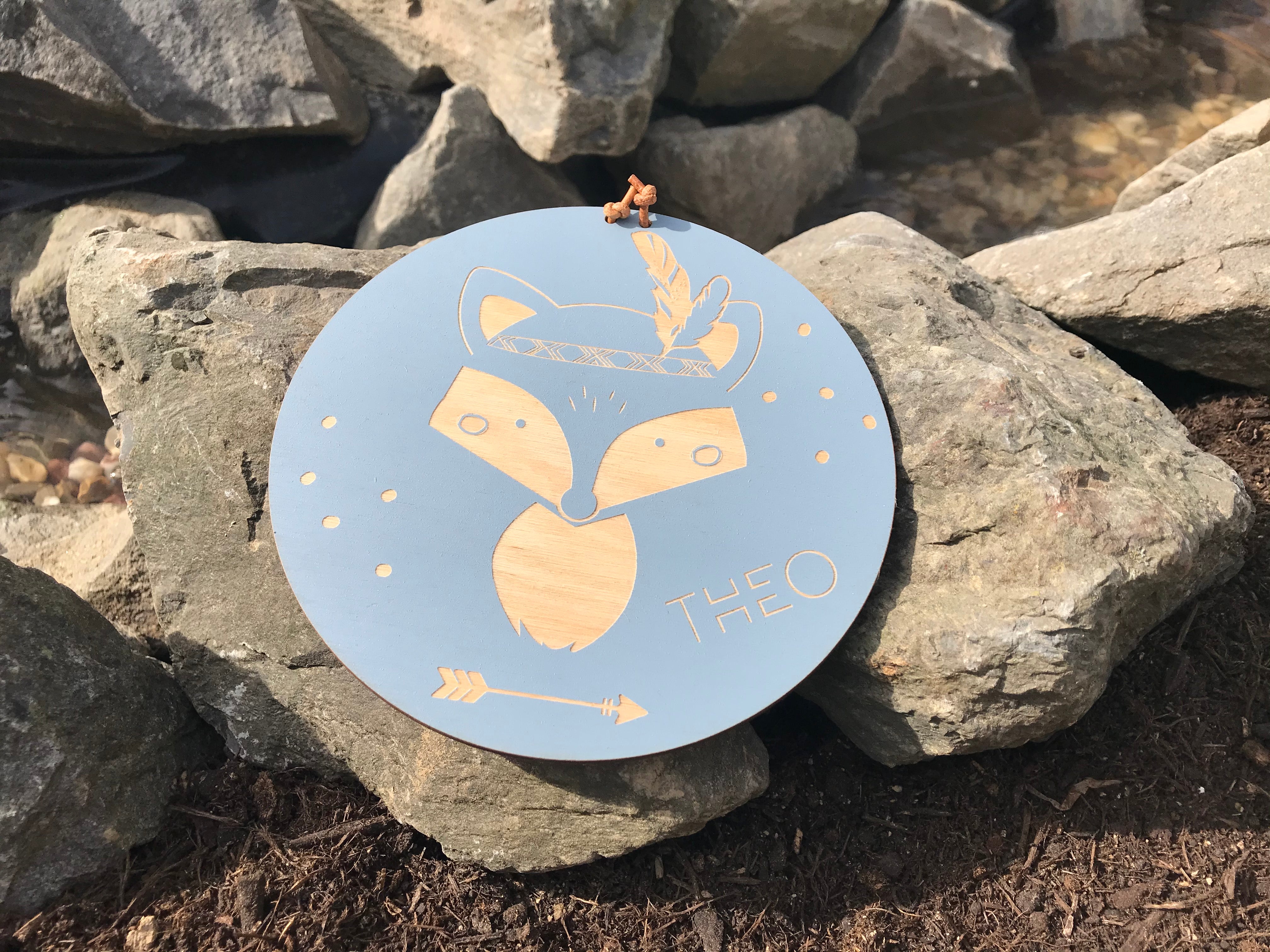 Personalisiertes Holzschild Kinderzimmer Babyzimmer