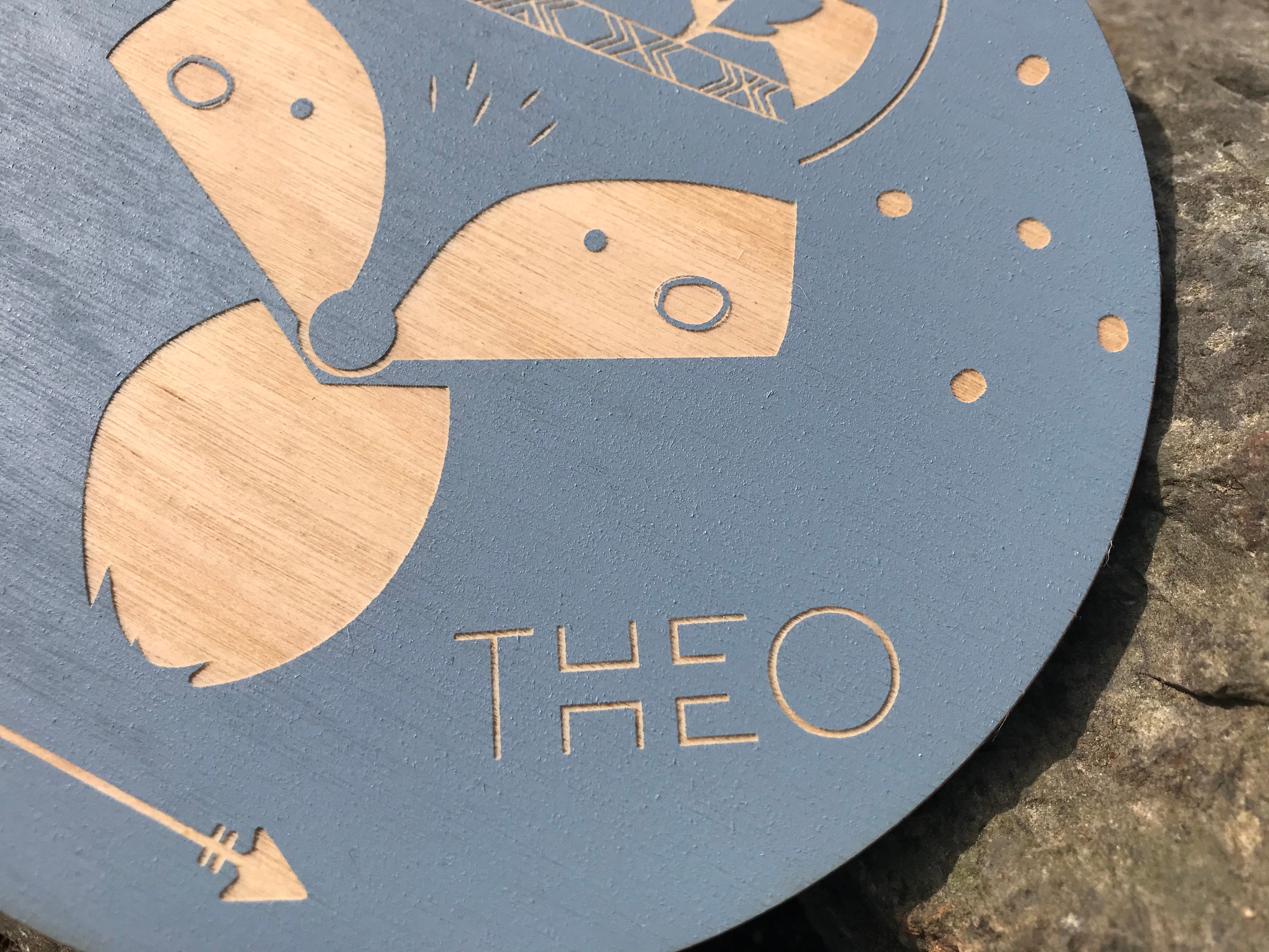 Holzschild Kindermotive mit Name