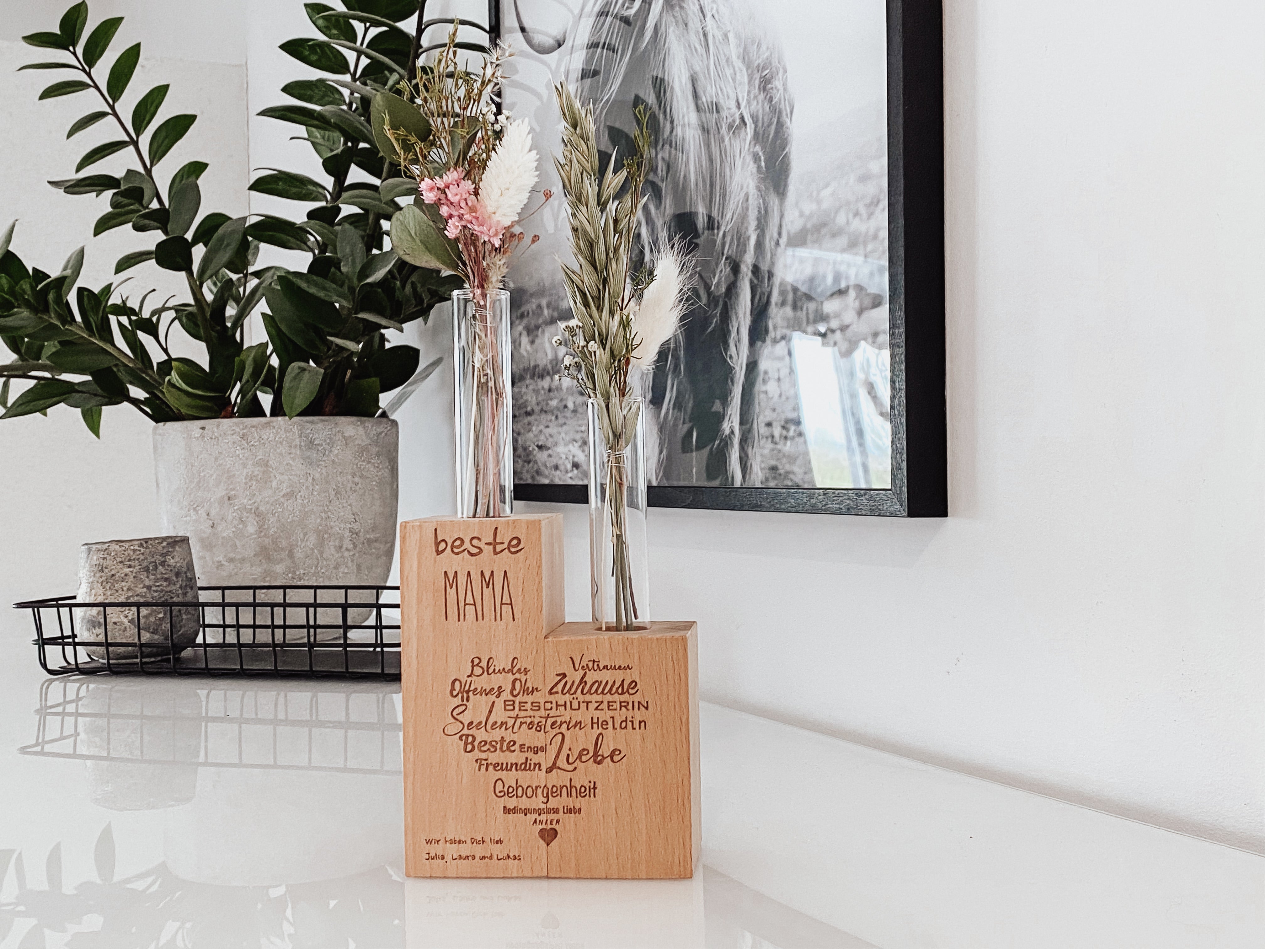 Blumenvase "beste Mama"