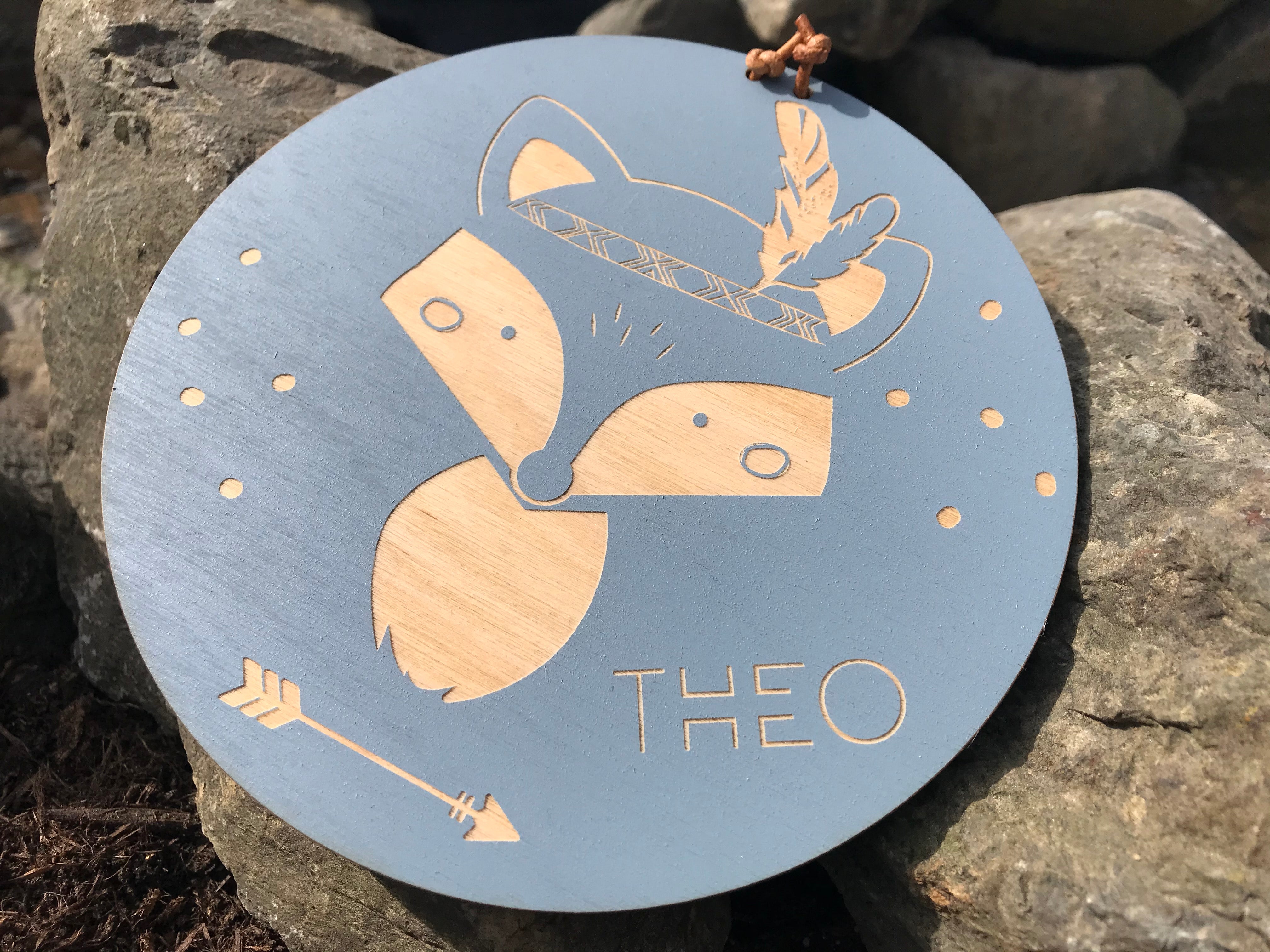 Personalisiertes Holzschild Kinderzimmer Babyzimmer