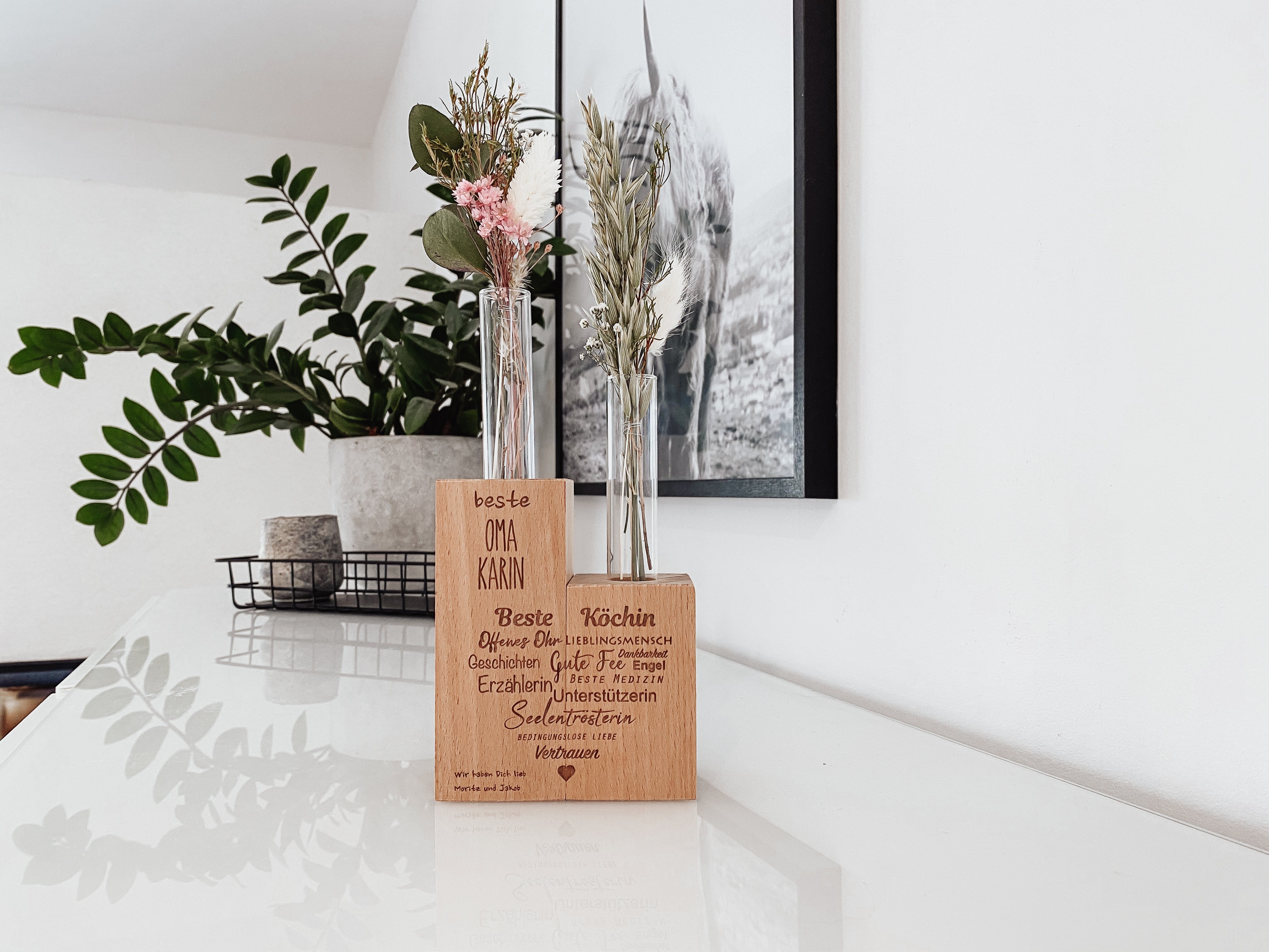 Blumenvase "beste Oma"