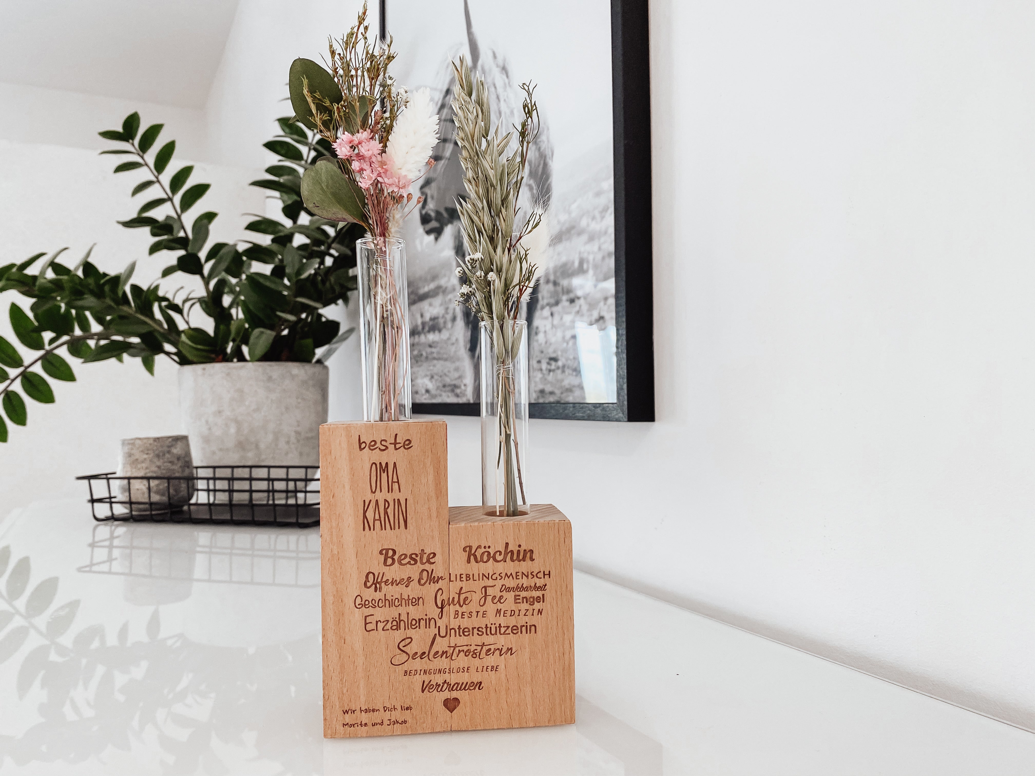 Blumenvase "beste Oma"