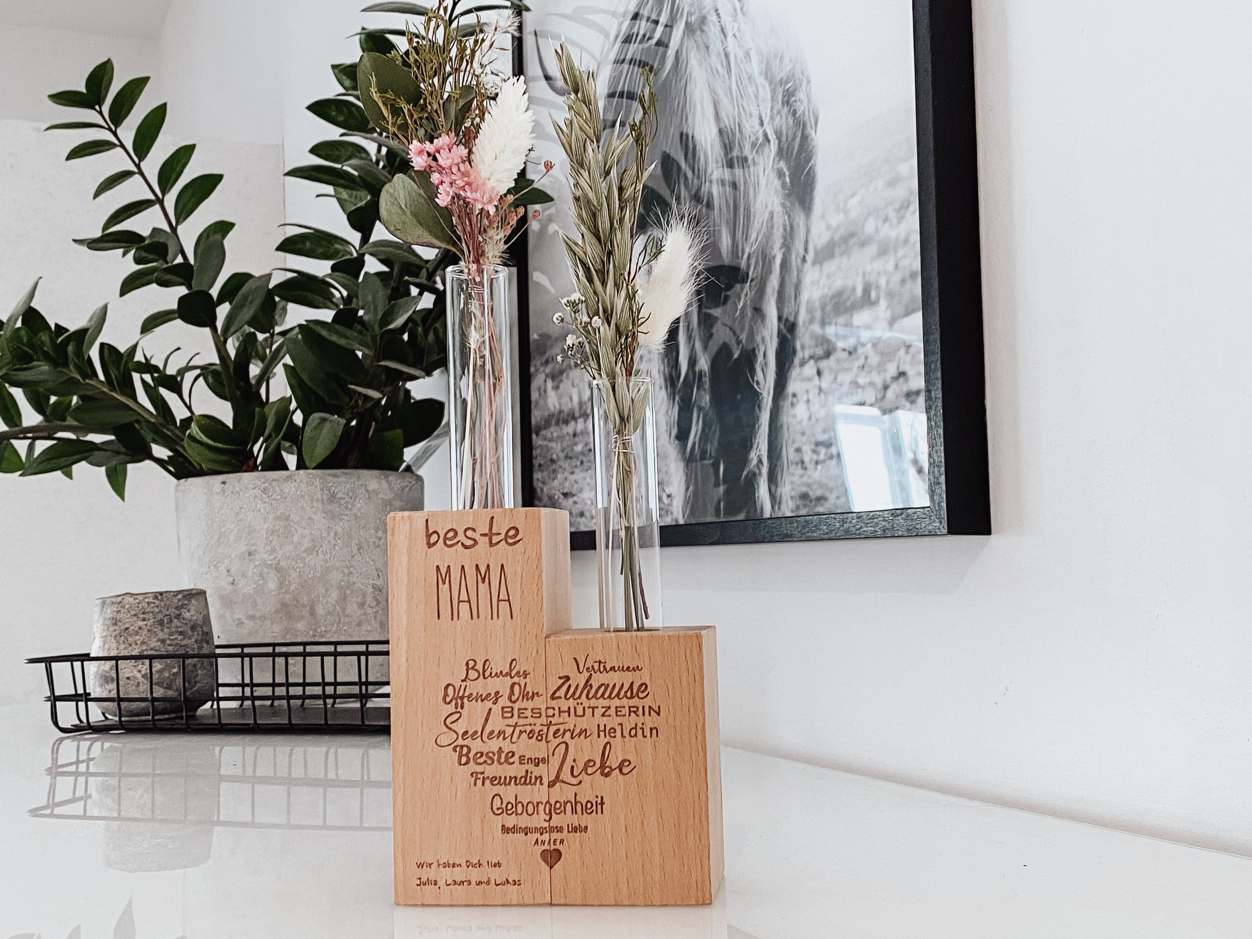 Blumenvase "beste Mama"