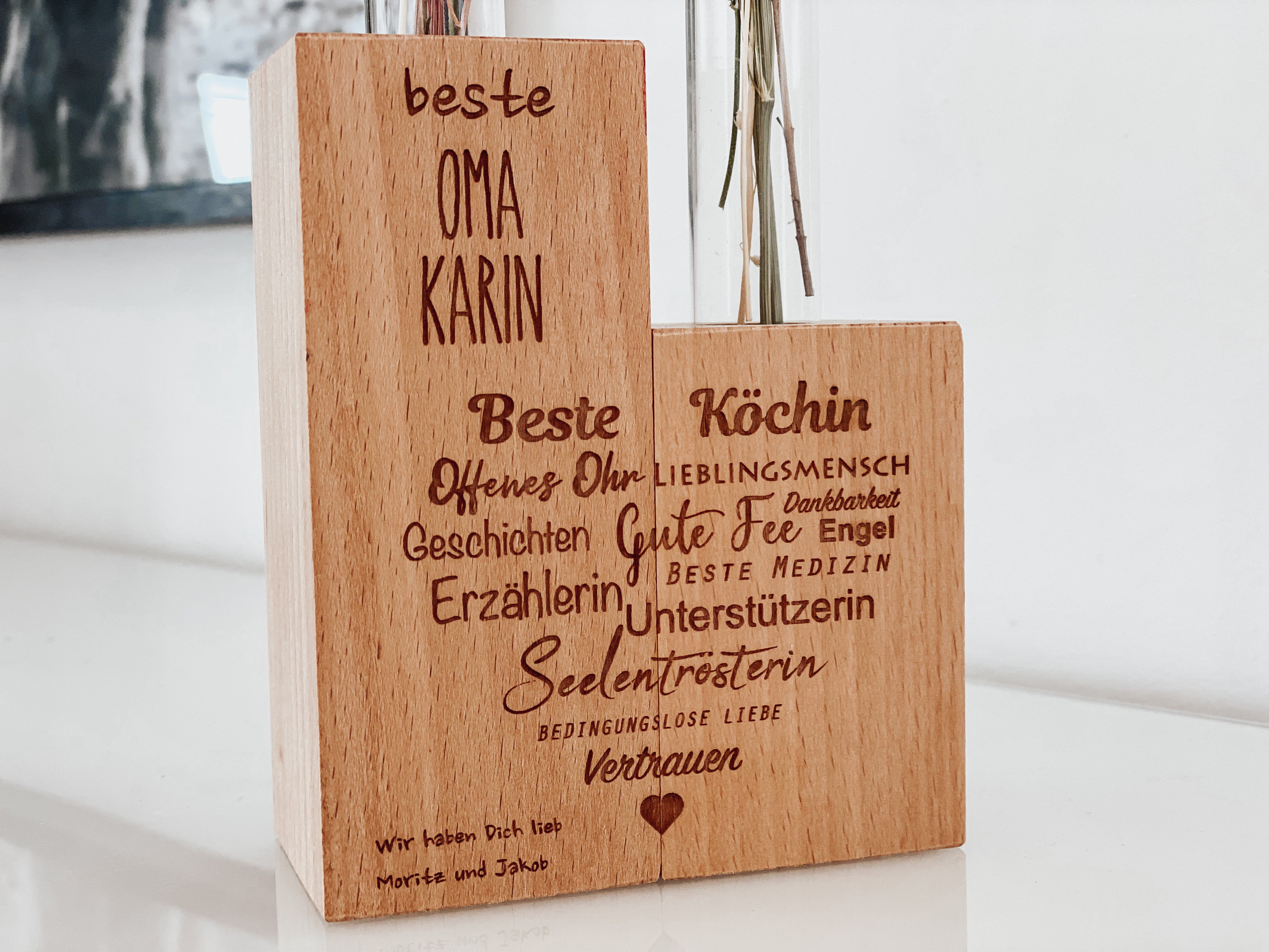 Blumenvase "beste Oma"