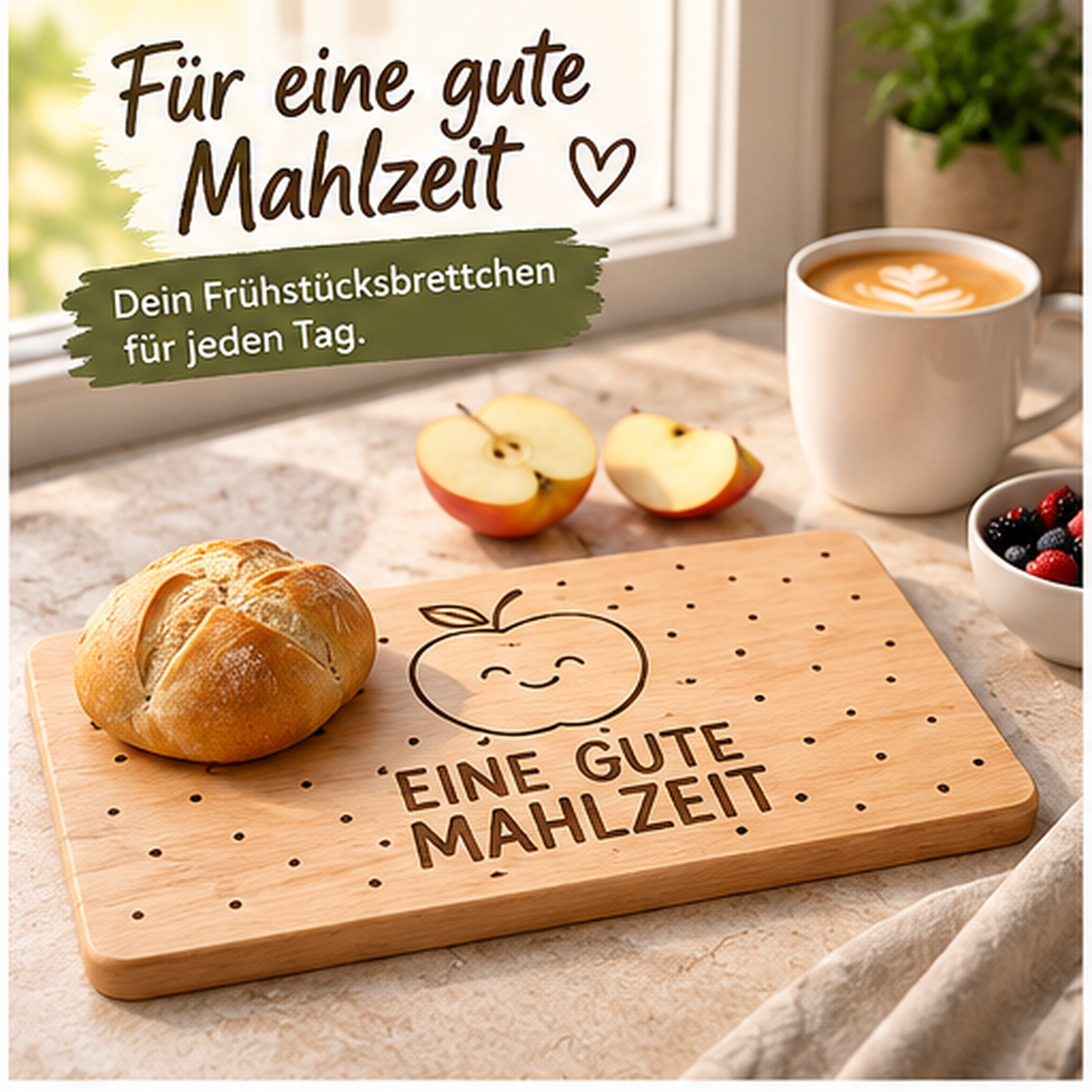 Holzbrettchen „Eine gute Mahlzeit“