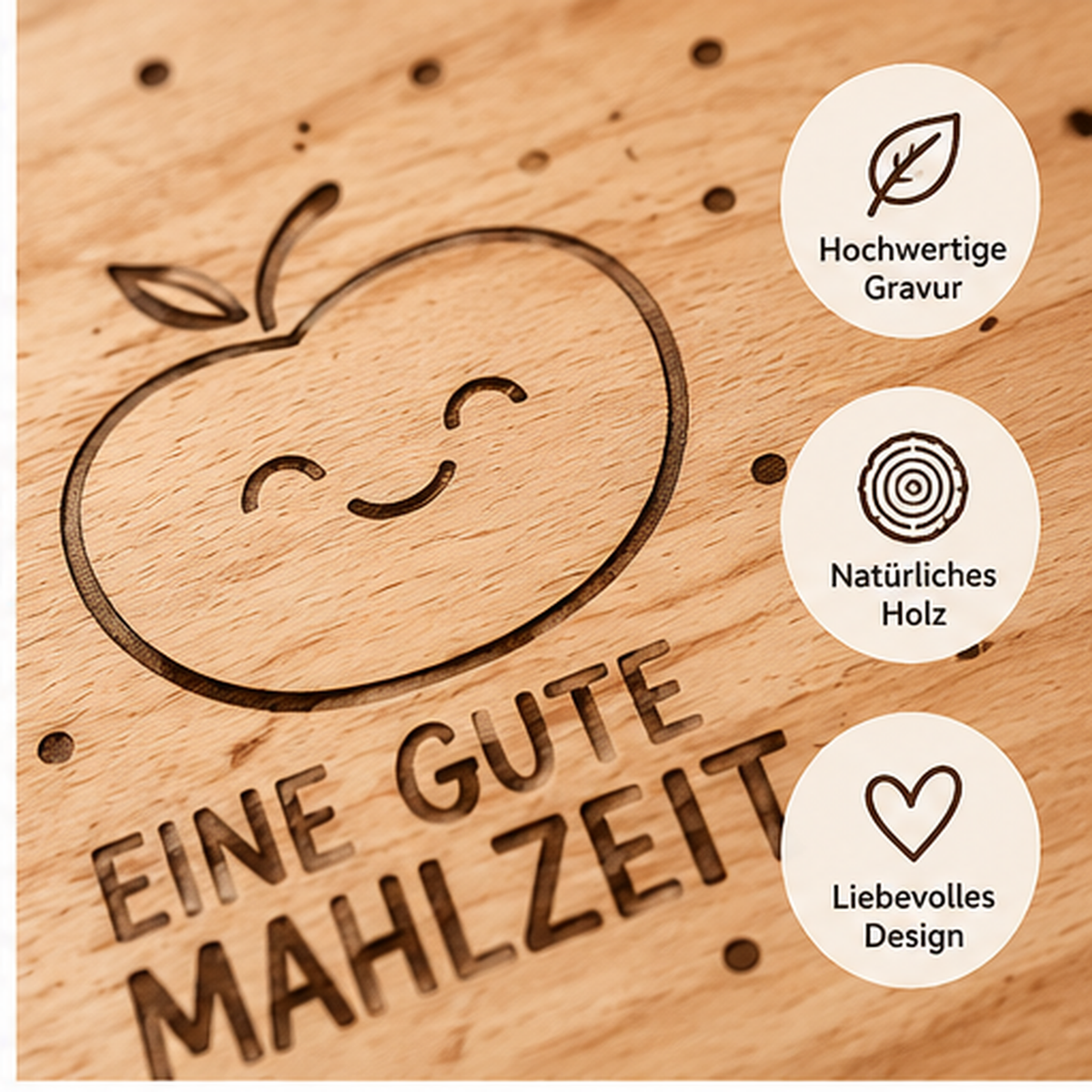 Holzbrettchen „Eine gute Mahlzeit“