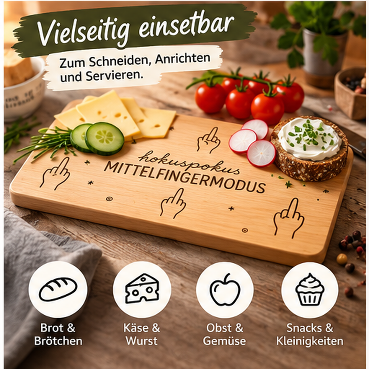 Holzbrettchen „hokuspokus MITTELFINGERMODUS“