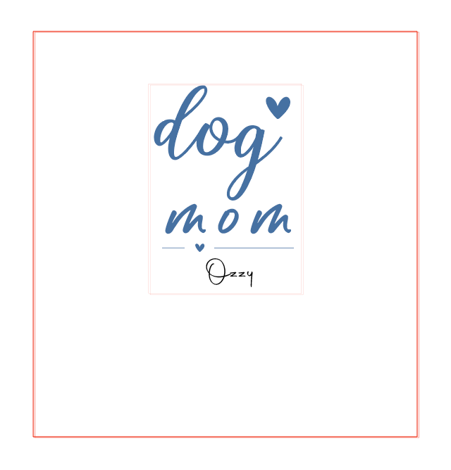 dog mom & dog dad Keramik Tasse  | Weiß & Grau I personalisiert