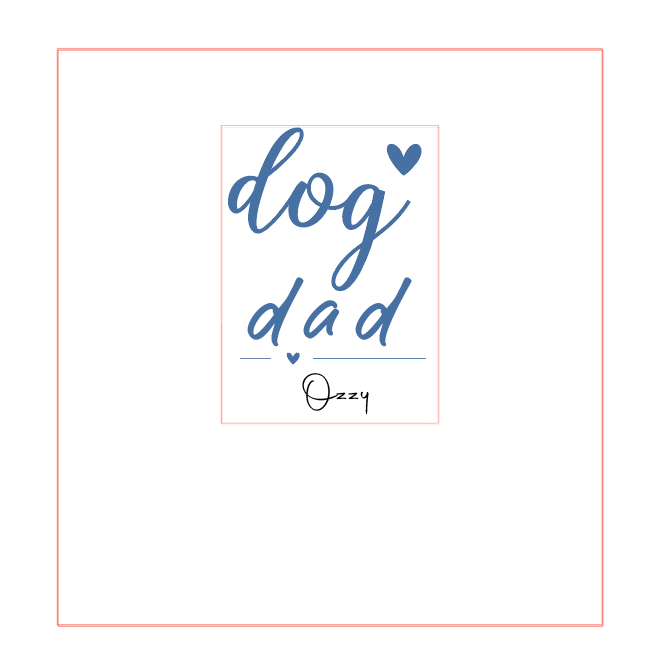 dog mom & dog dad Keramik Tasse  | Weiß & Grau I personalisiert
