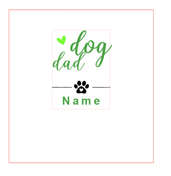 dog mom & dog dad Tasse  | Weiß & Grau I personalisiert