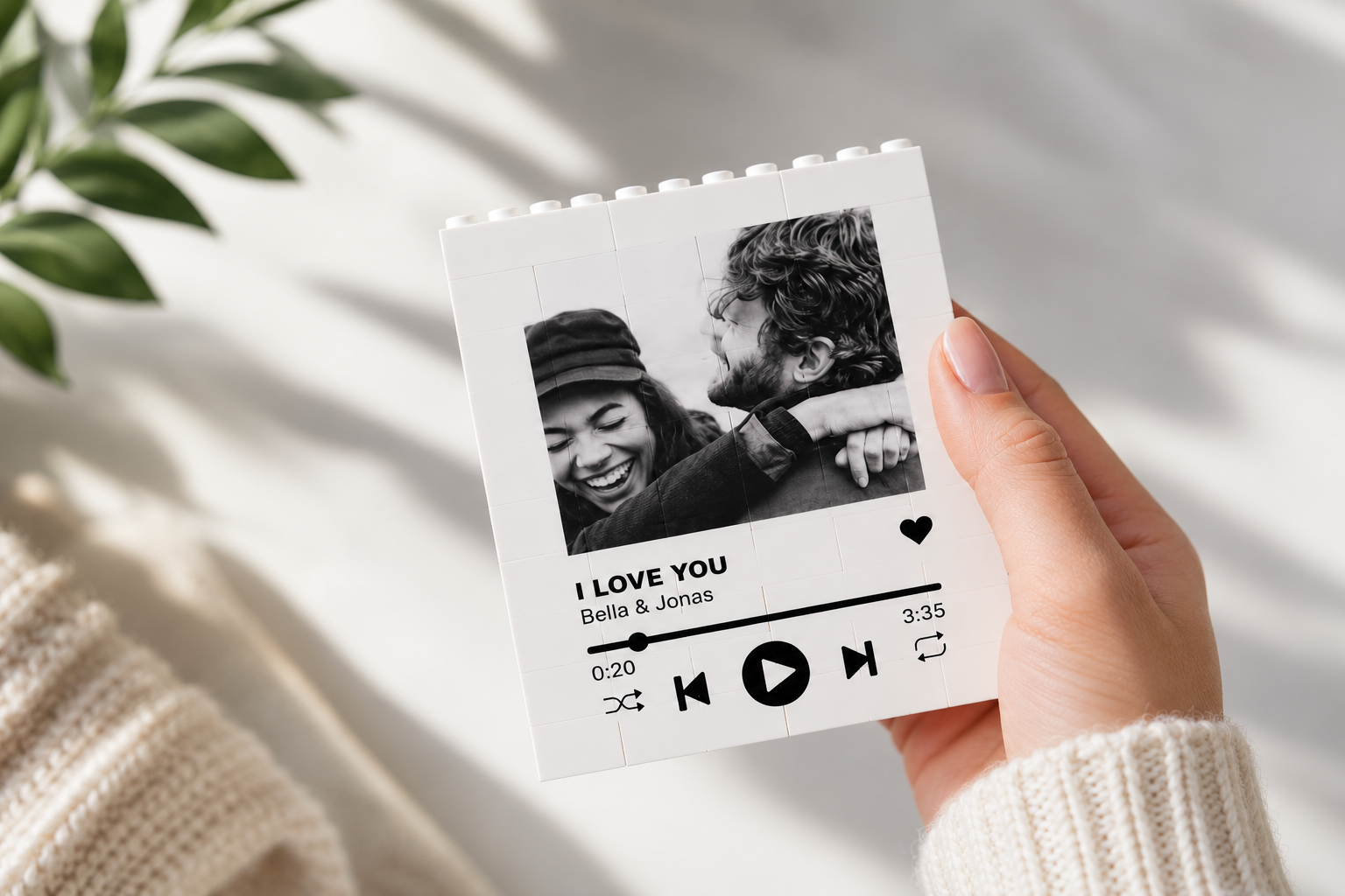 Personalisiertes Musik Geschenk aus LEGO mit Spotify