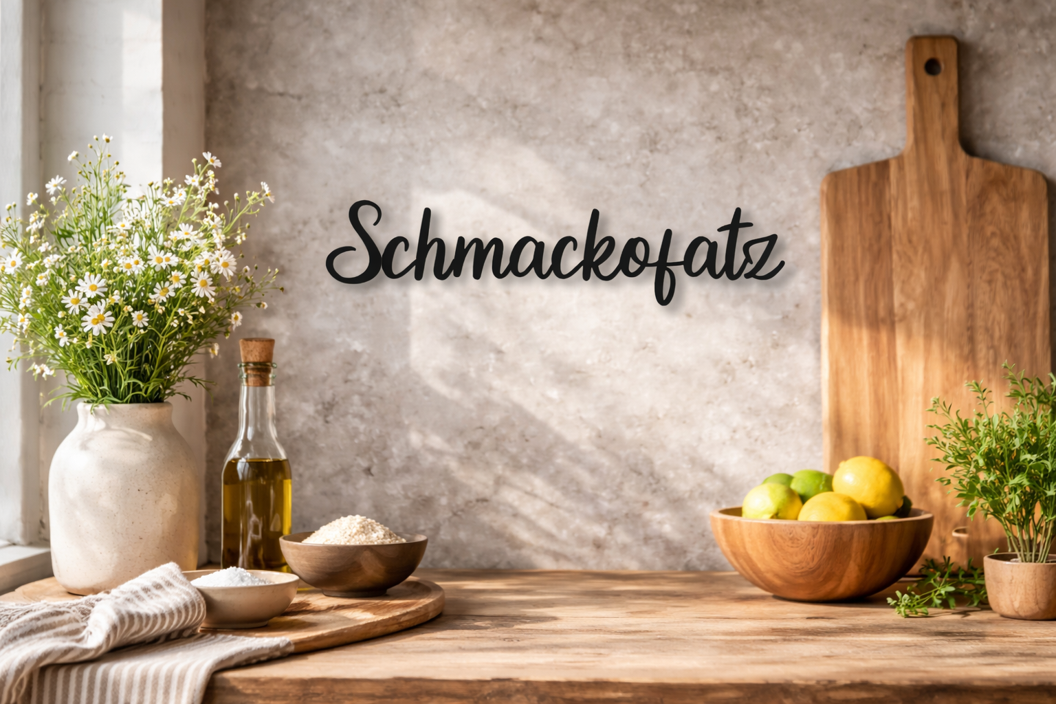 Schriftzug Schmackofatz