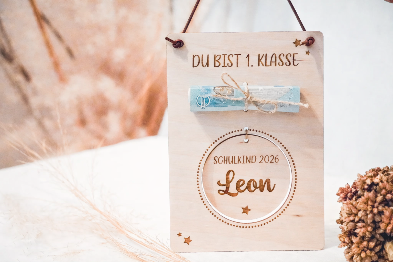 Geschenk Schultütenanhänger zur Einschulung