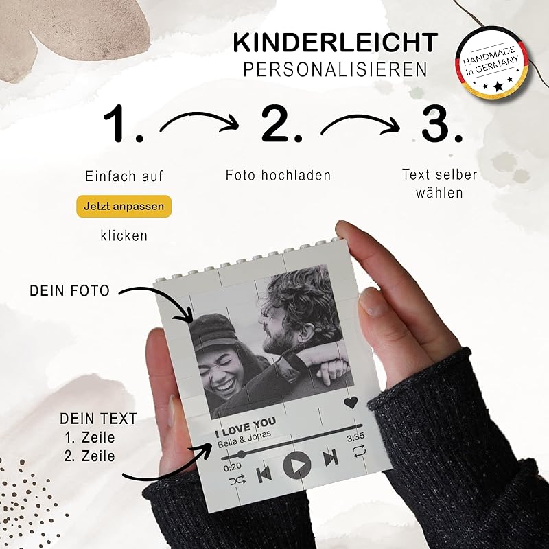 Personalisiertes Musik Geschenk aus LEGO mit Spotify
