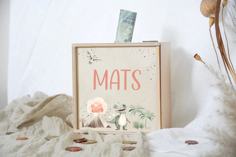 Spardose Kinder Dino I personalisierbar