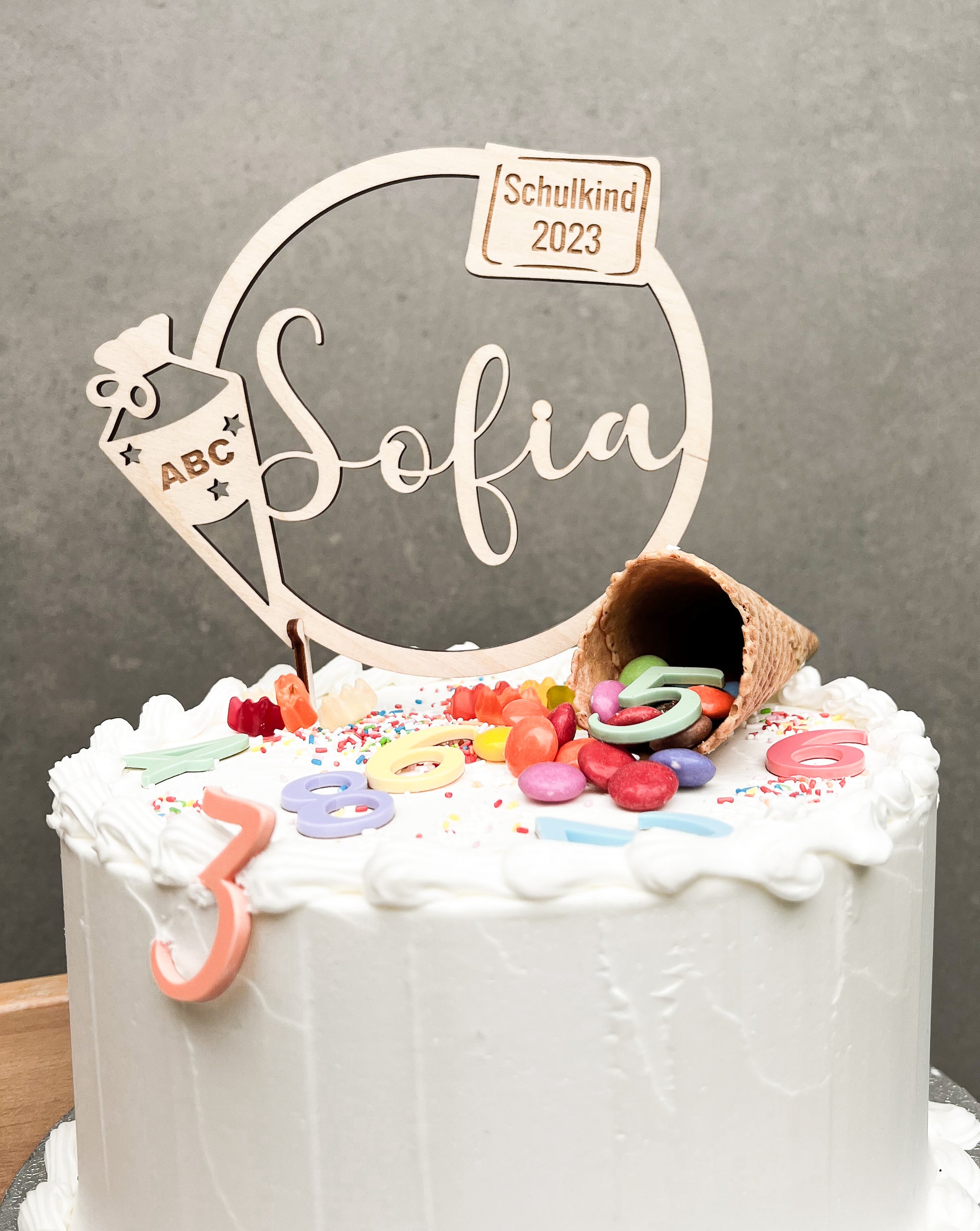 Cake Topper Einschulung I Schulanfang Schulkind 2025