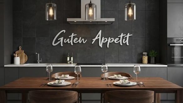 3D Schriftzug "GUTEN APPETiT"