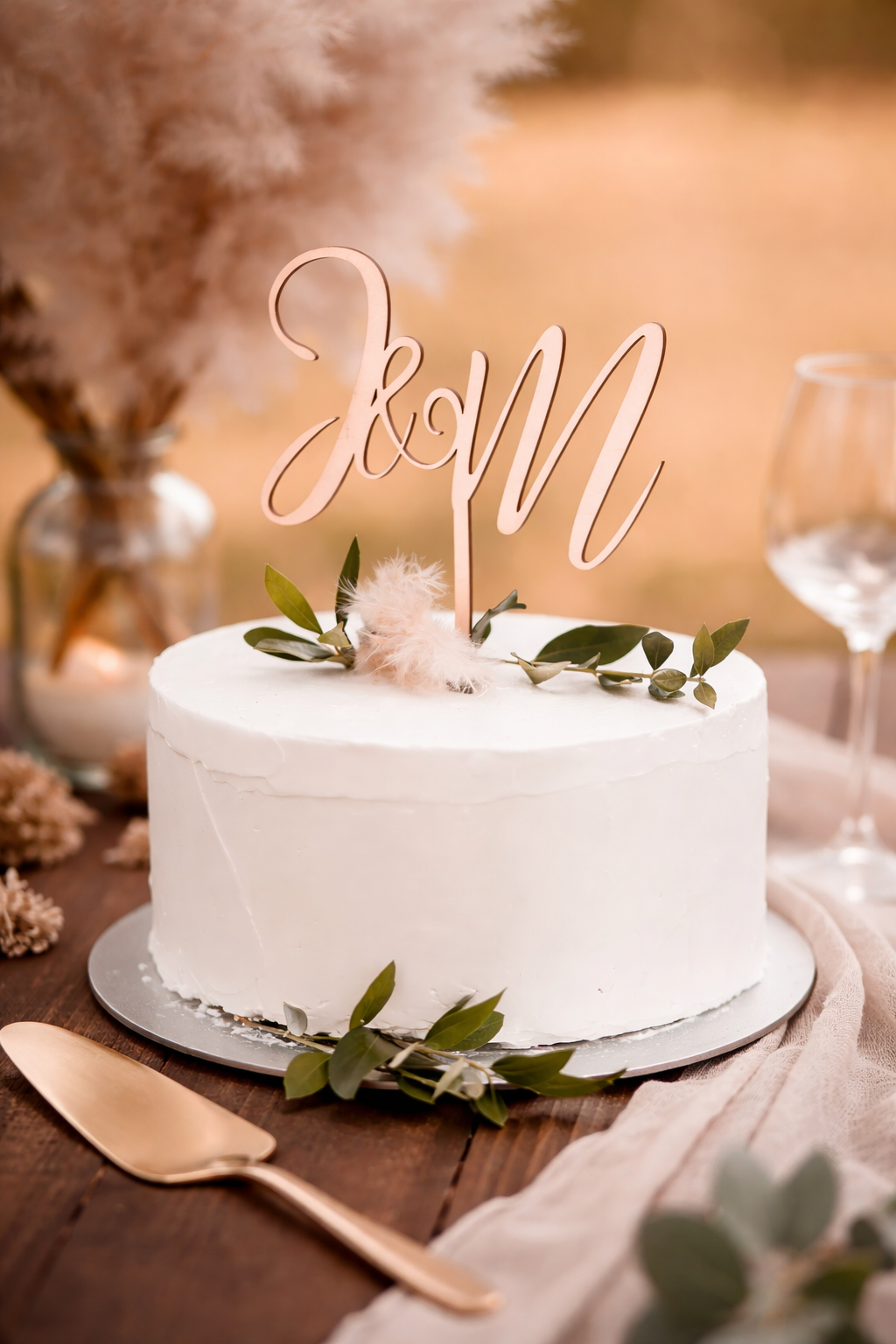 Cake Topper Anfangsbuchstaben