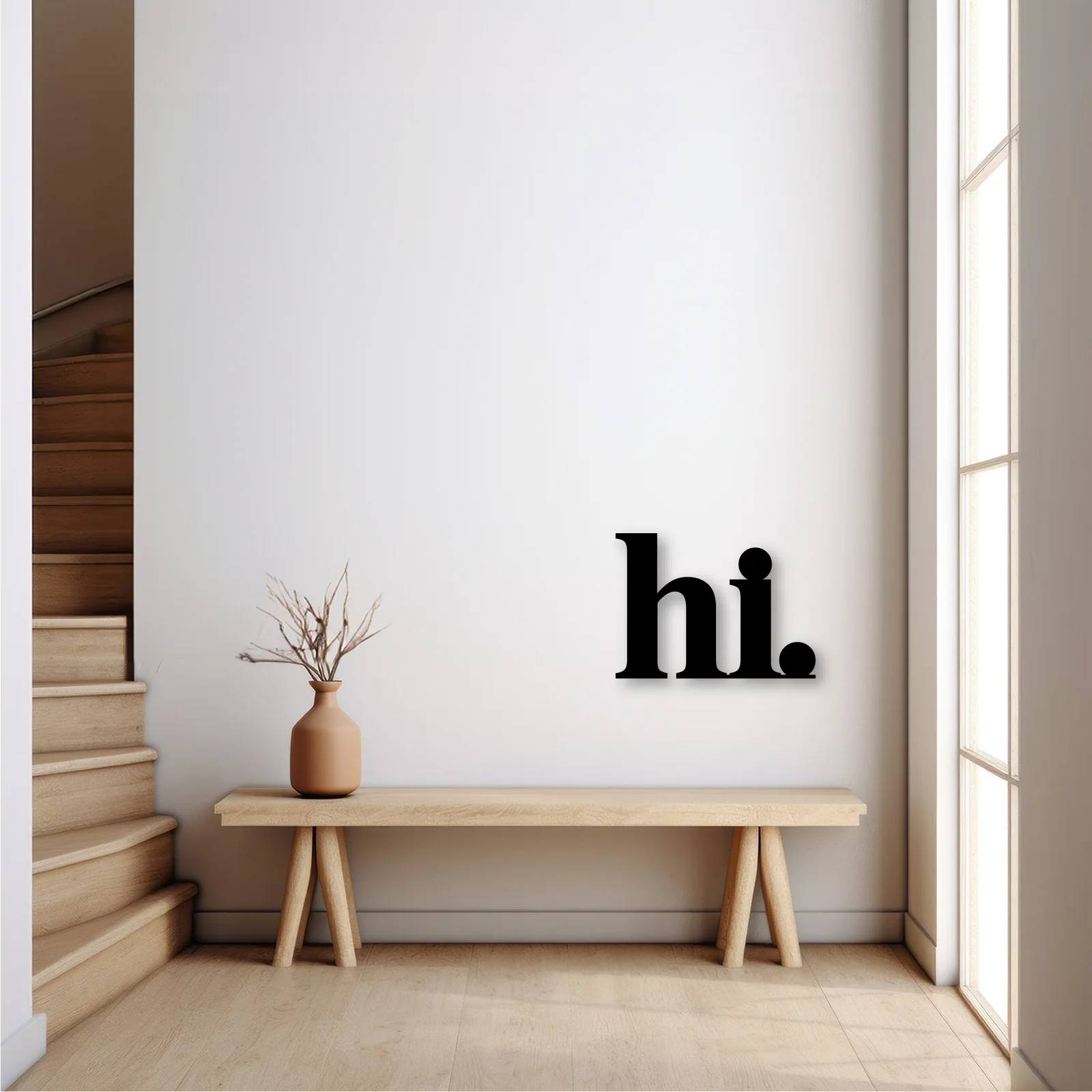 3D Schriftzug "Hi"