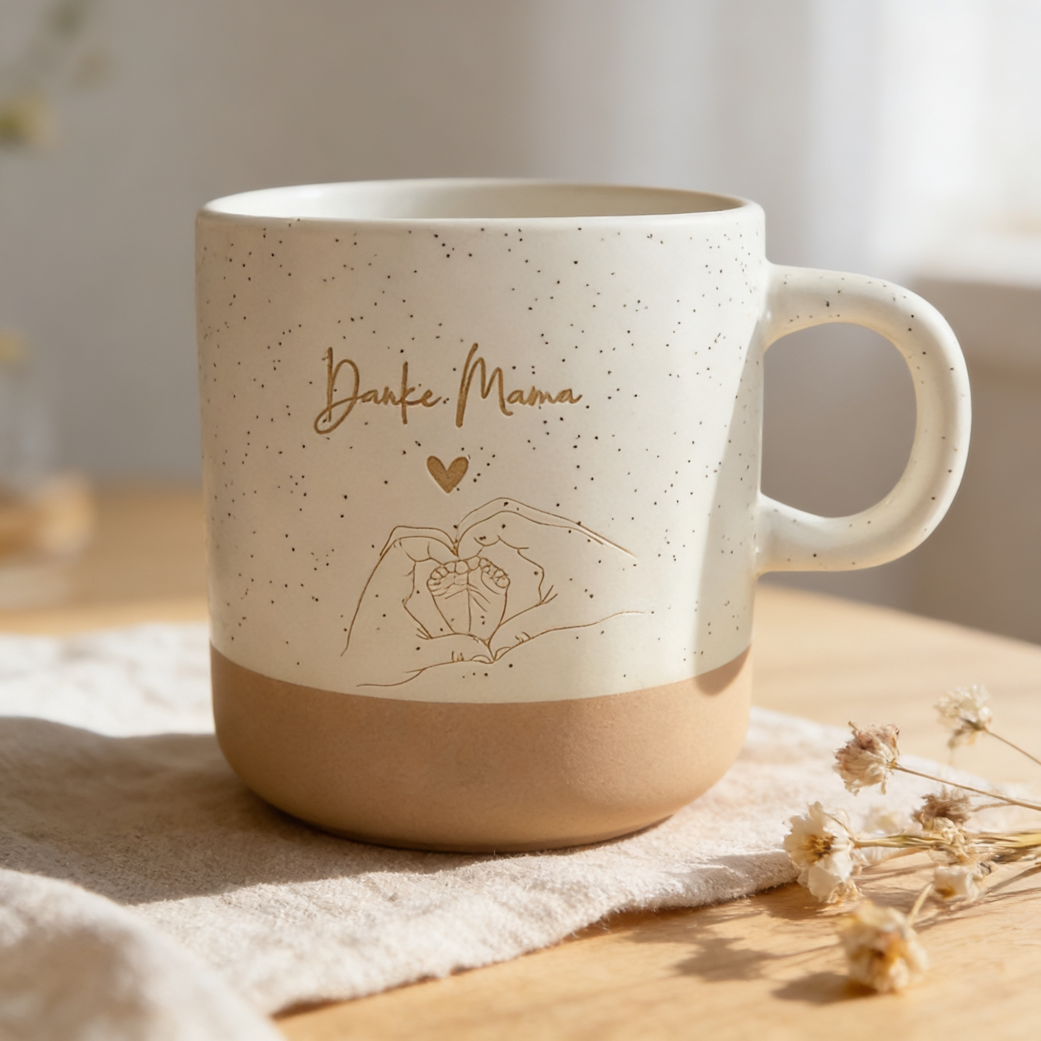 "Danke Mama" Tasse – Liebevolles Geschenk für Muttertag
