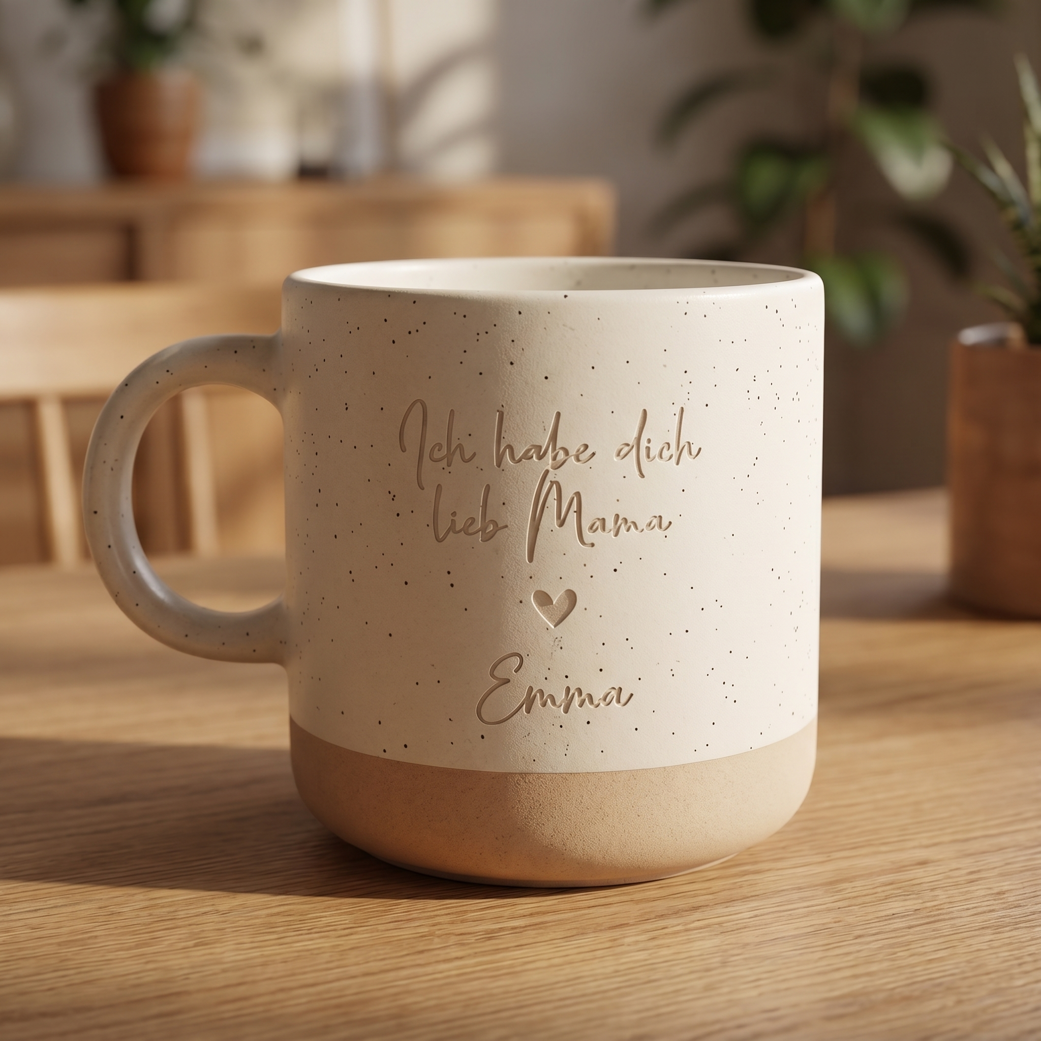 Personalisierte Mama Tasse – „Ich habe dich lieb Mama“ mit Wunschname
