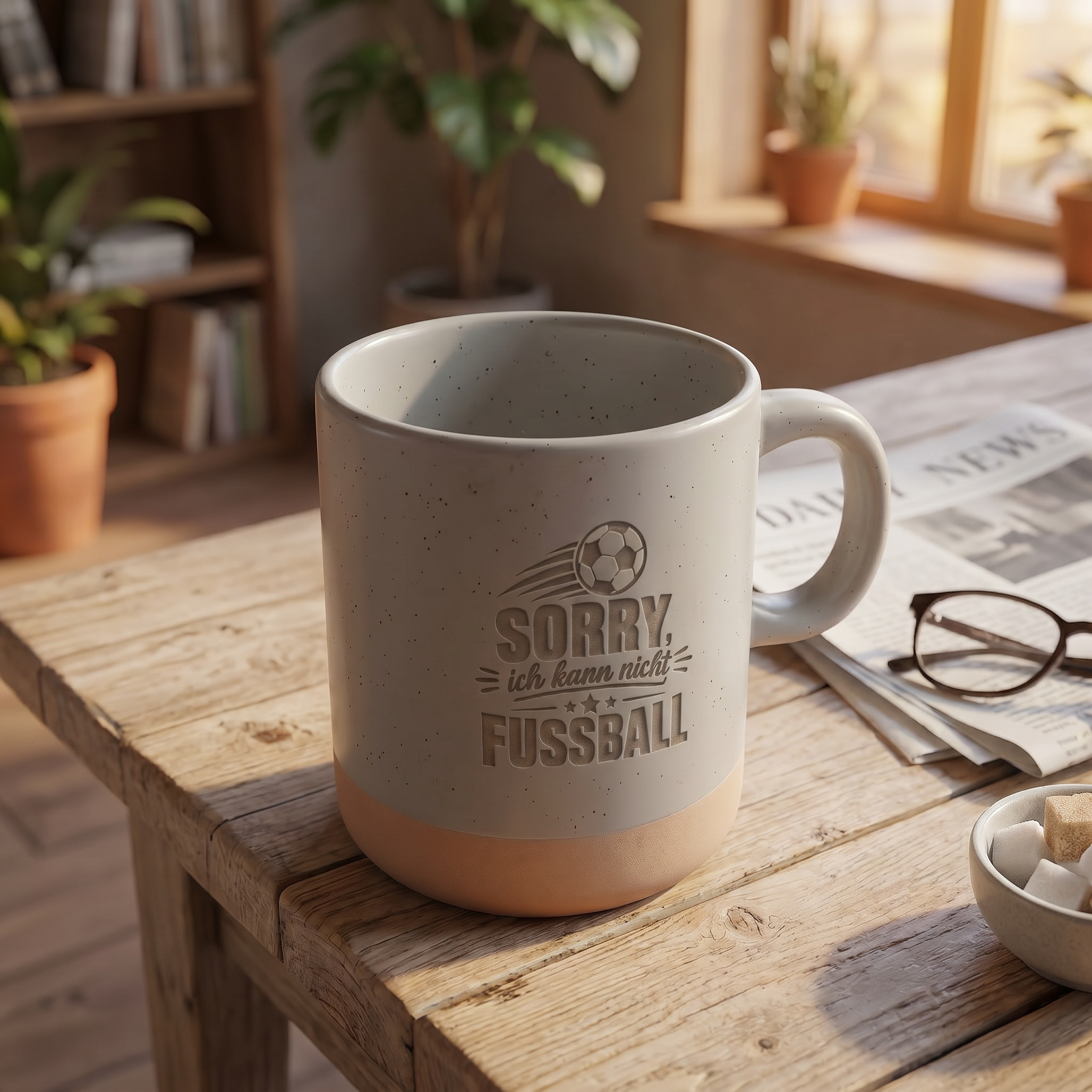 Fußball Tasse | "Sorry ich kann nicht - Fußball"