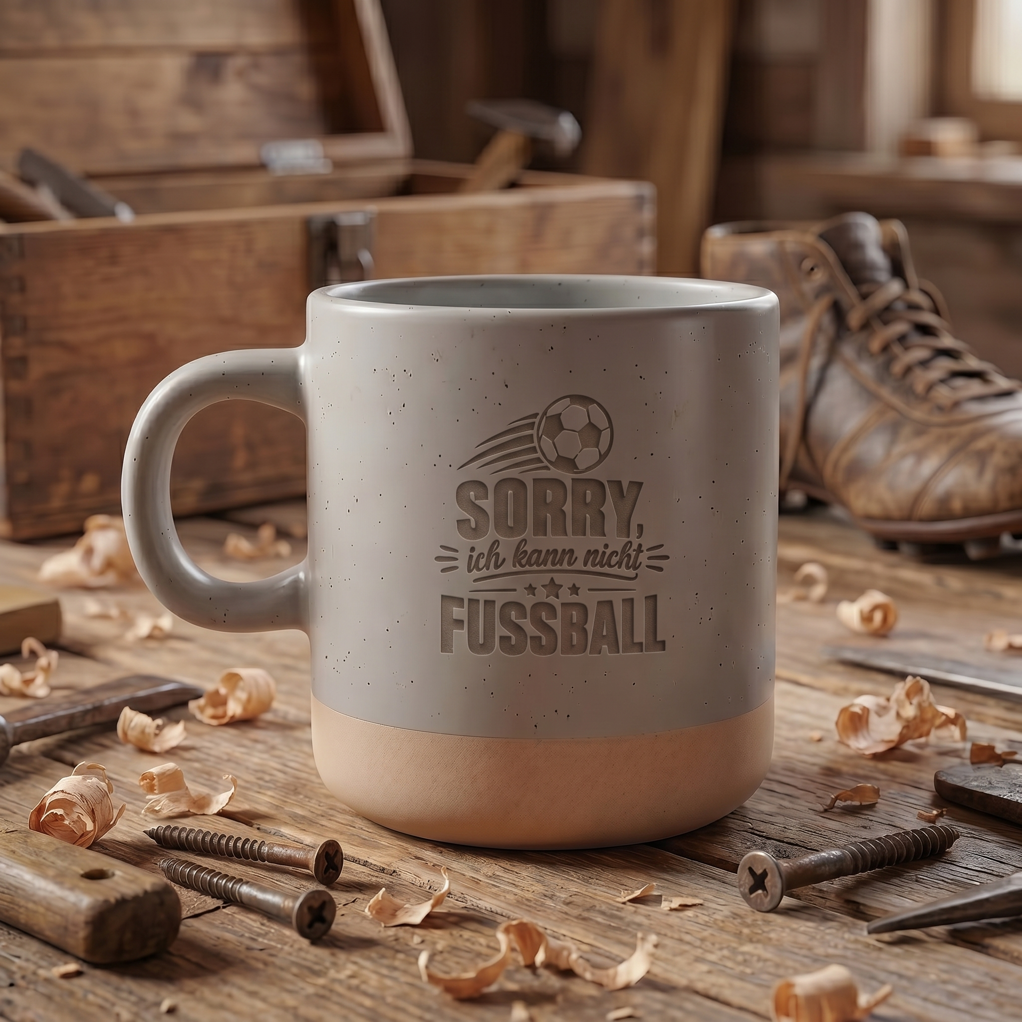 Fußball Tasse | "Sorry ich kann nicht - Fußball"