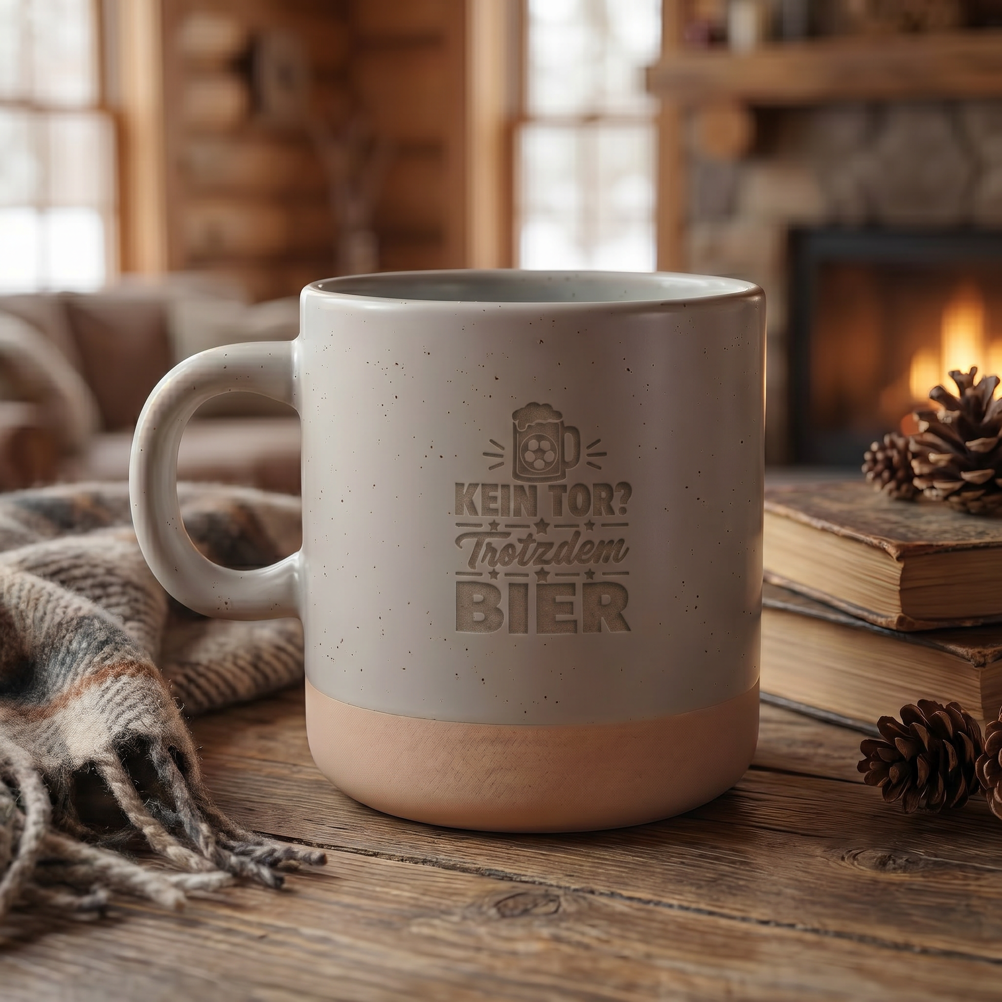 Fußball Tasse | "Kein Tor? Trotzdem Bier"